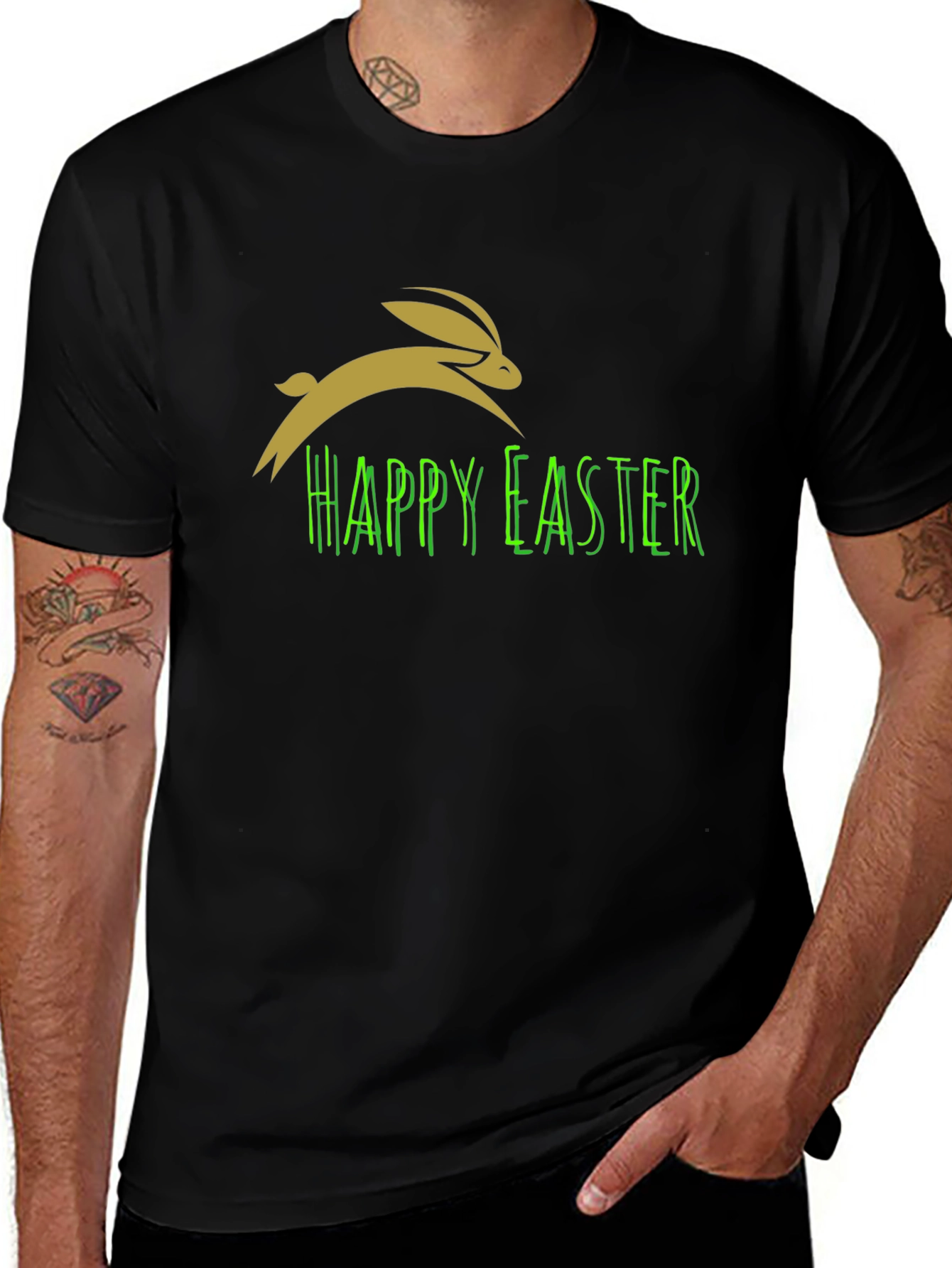 Happy Easter Rabbit Tee - Holiday Celebration Shirt