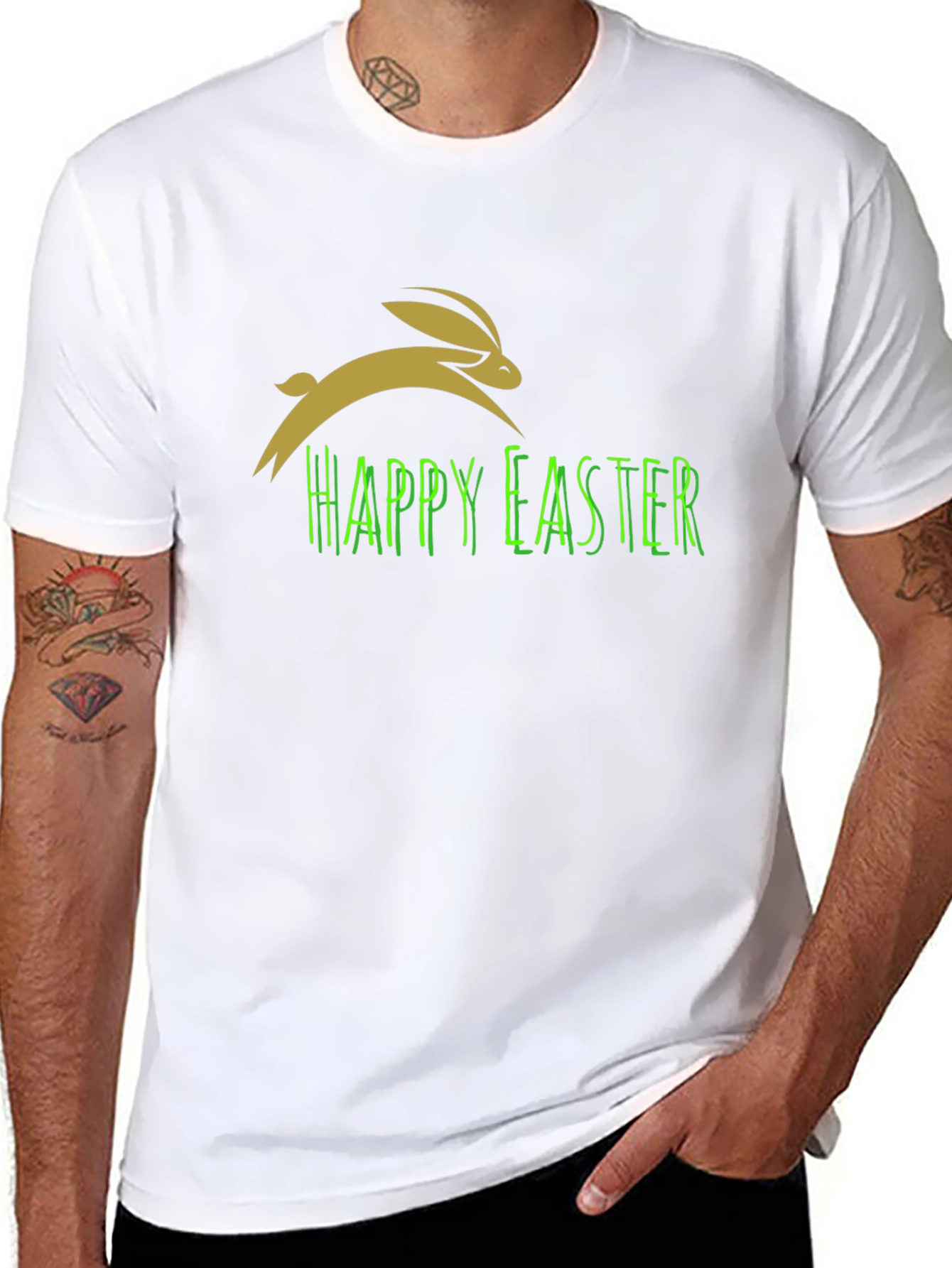 Happy Easter Rabbit Tee - Holiday Celebration Shirt
