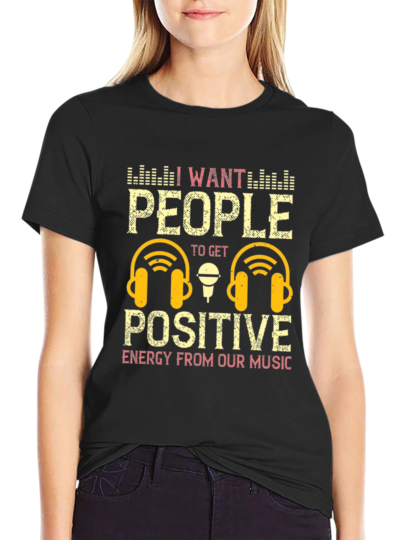 Positive Energy Music Graphic T-Shirt