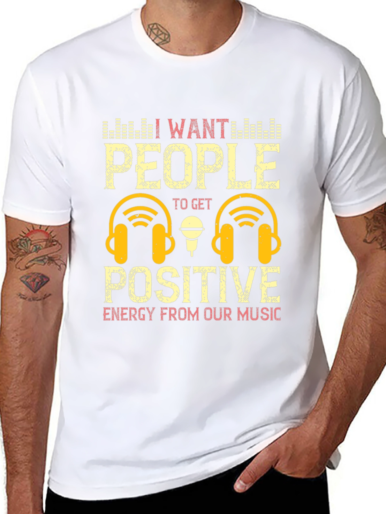 Positive Energy Music Graphic T-Shirt