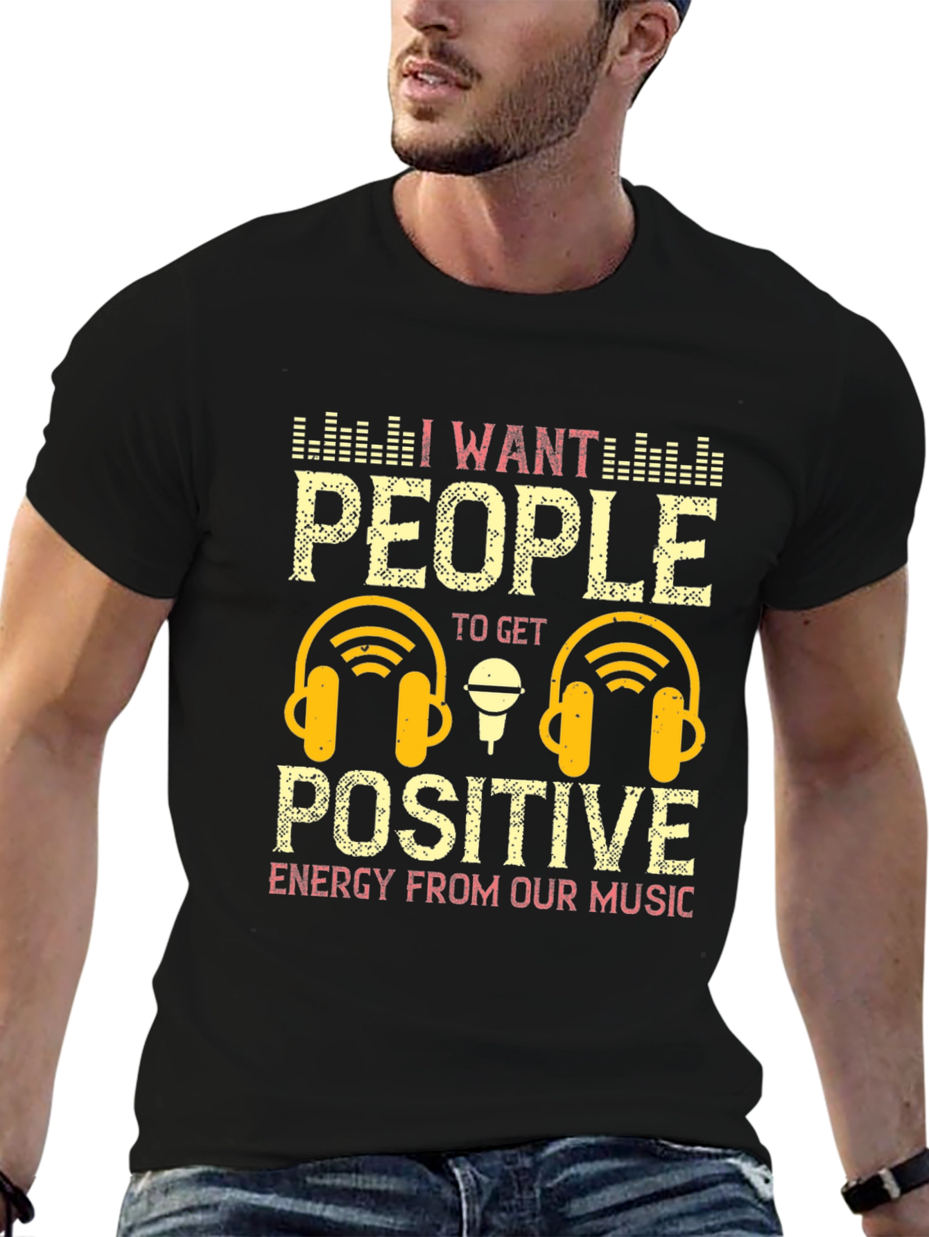 Positive Energy Music Graphic T-Shirt