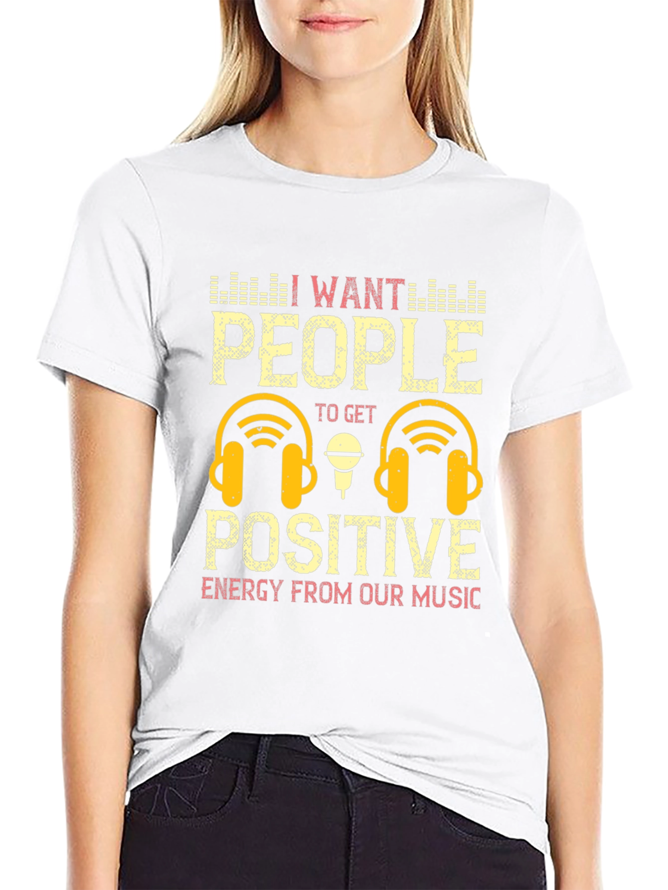 Positive Energy Music Graphic T-Shirt