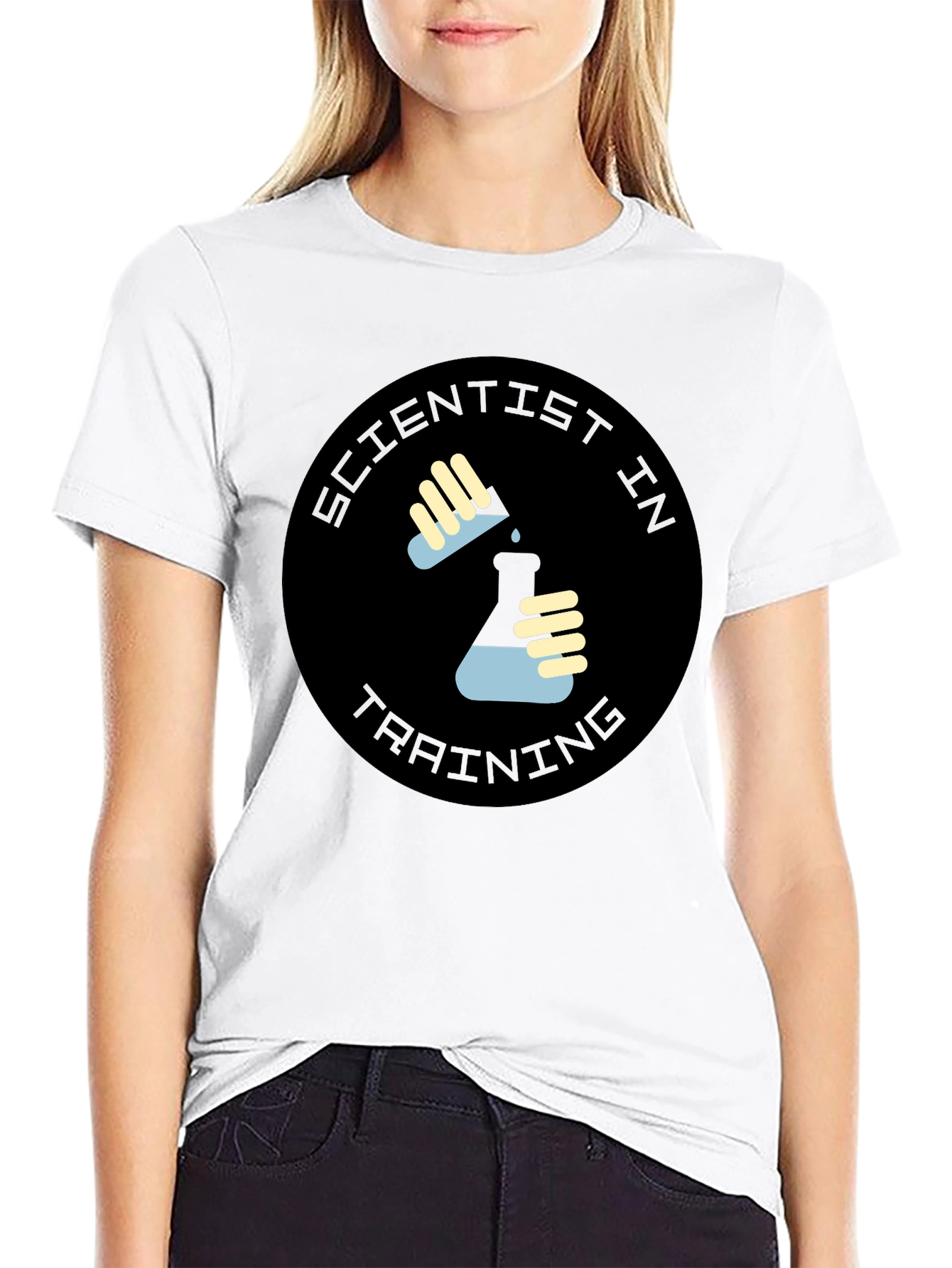 Scientist in Training Graphic Black T-Shirt