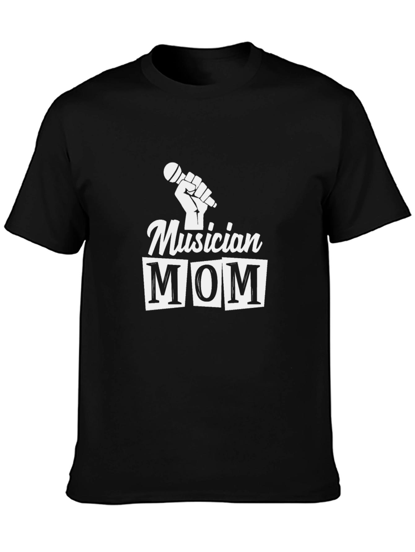 Musician Mom T-Shirt - Black Graphic Tee