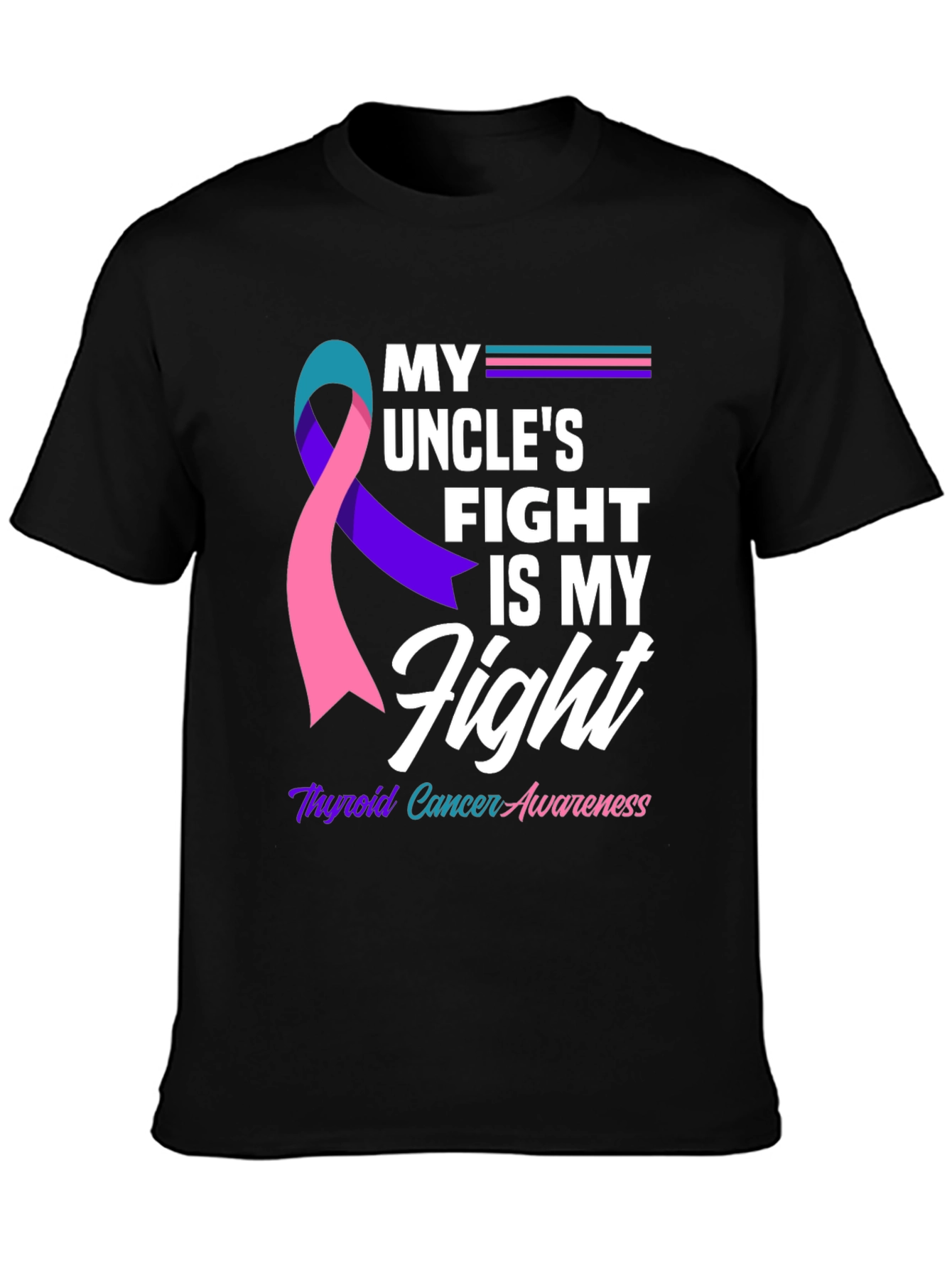 Thyroid Cancer Awareness T-Shirt - My Uncles Fight