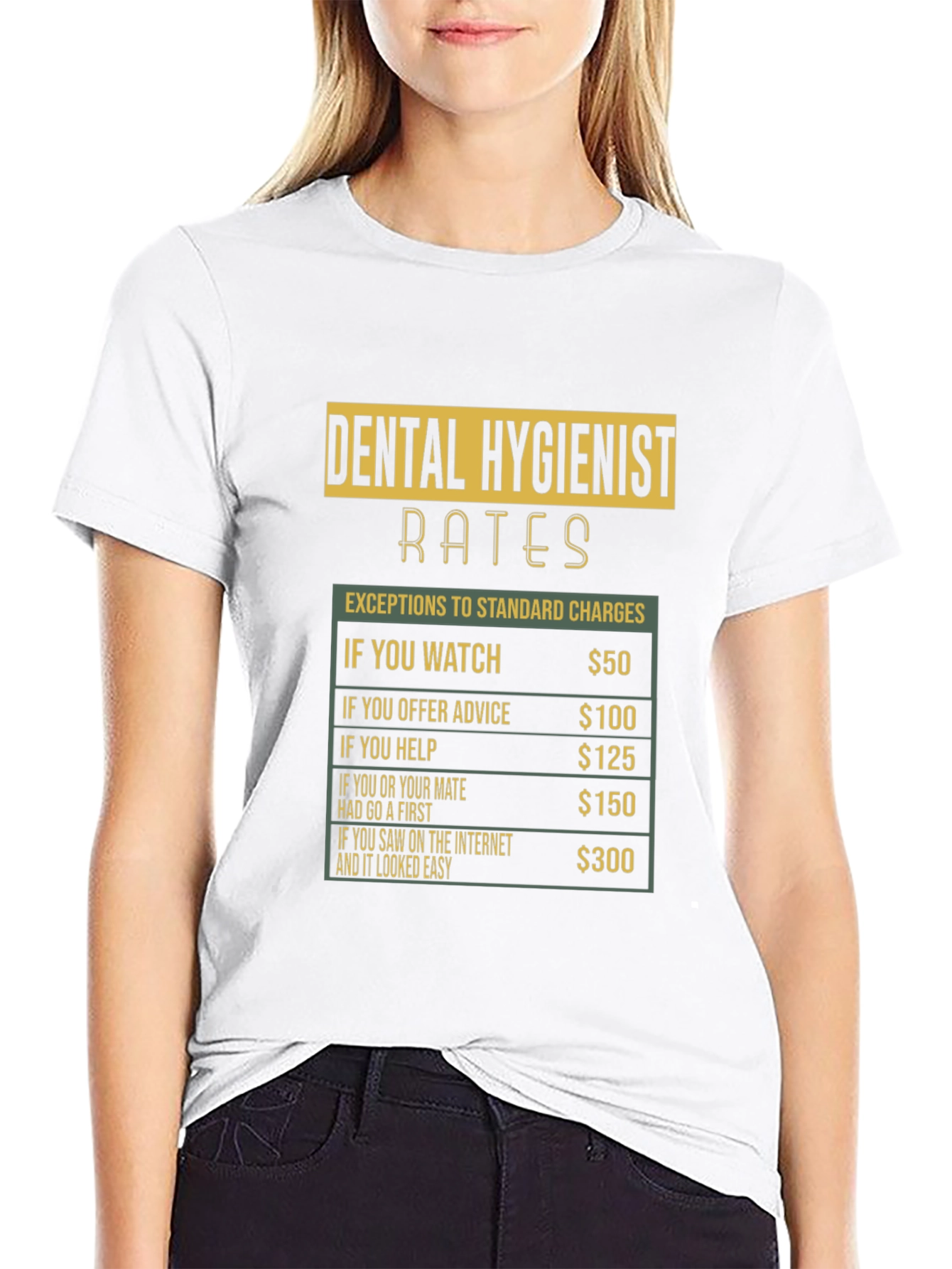 Dental Hygienist Rates Funny T-Shirt