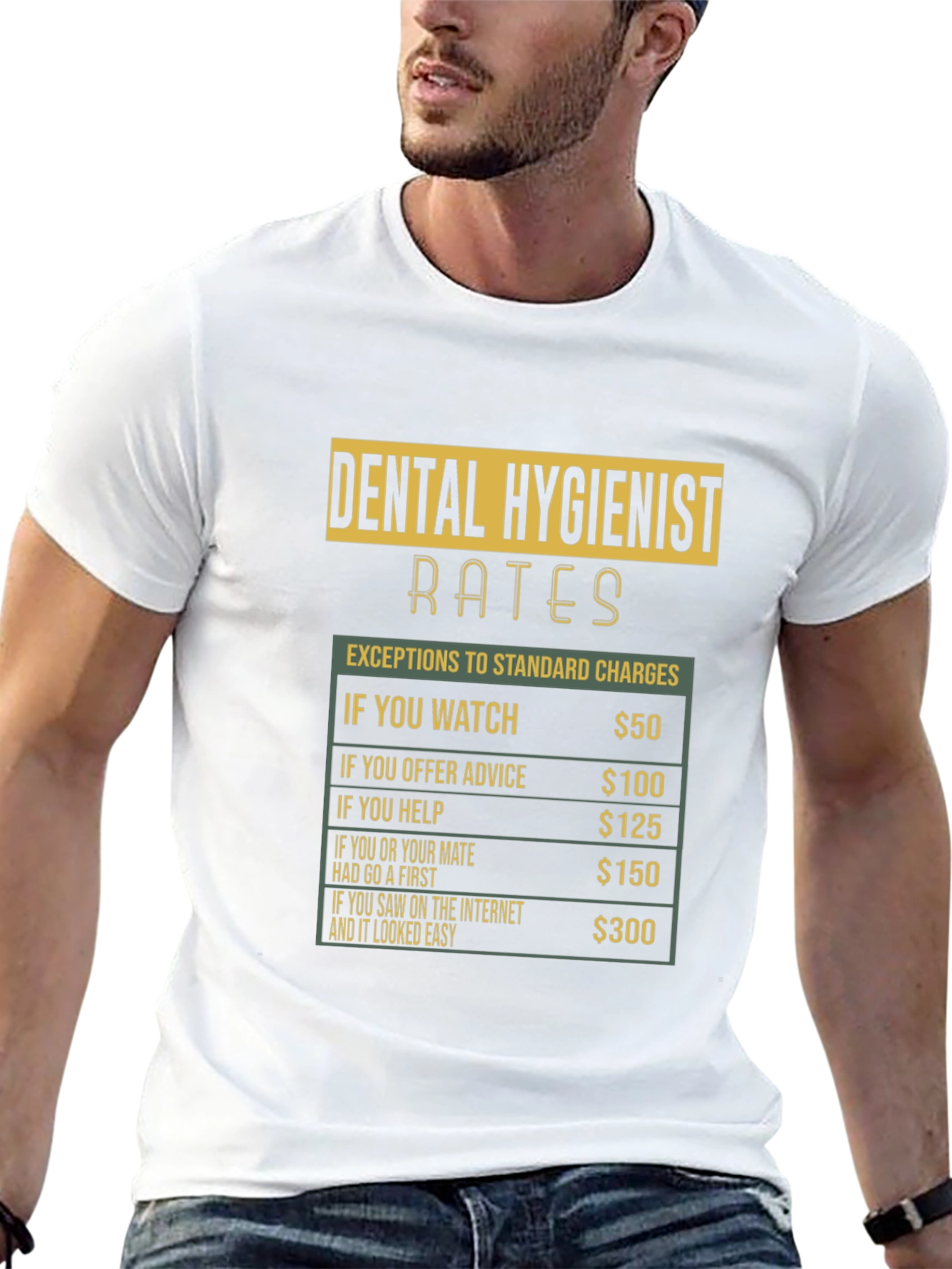 Dental Hygienist Rates Funny T-Shirt