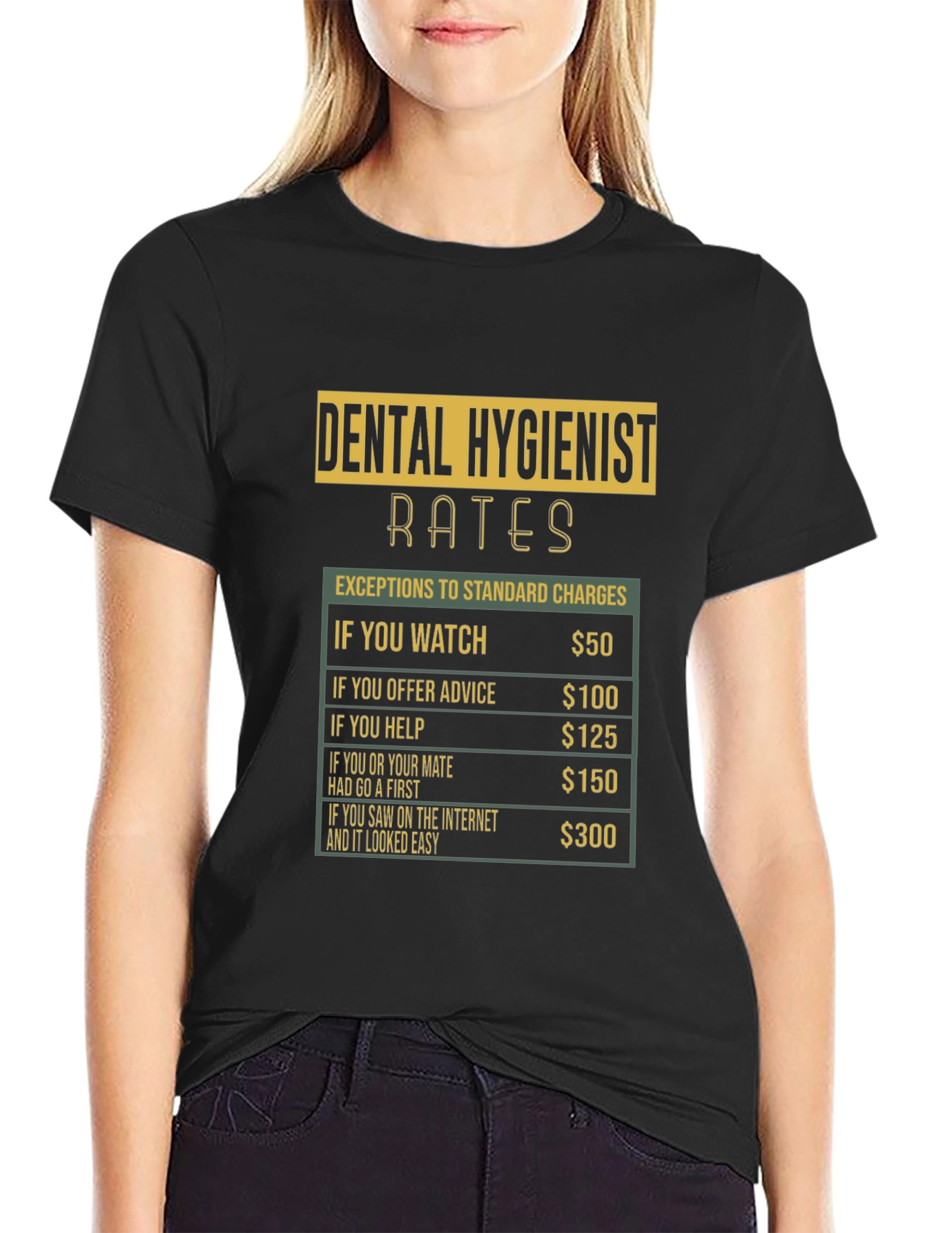Dental Hygienist Rates Funny T-Shirt