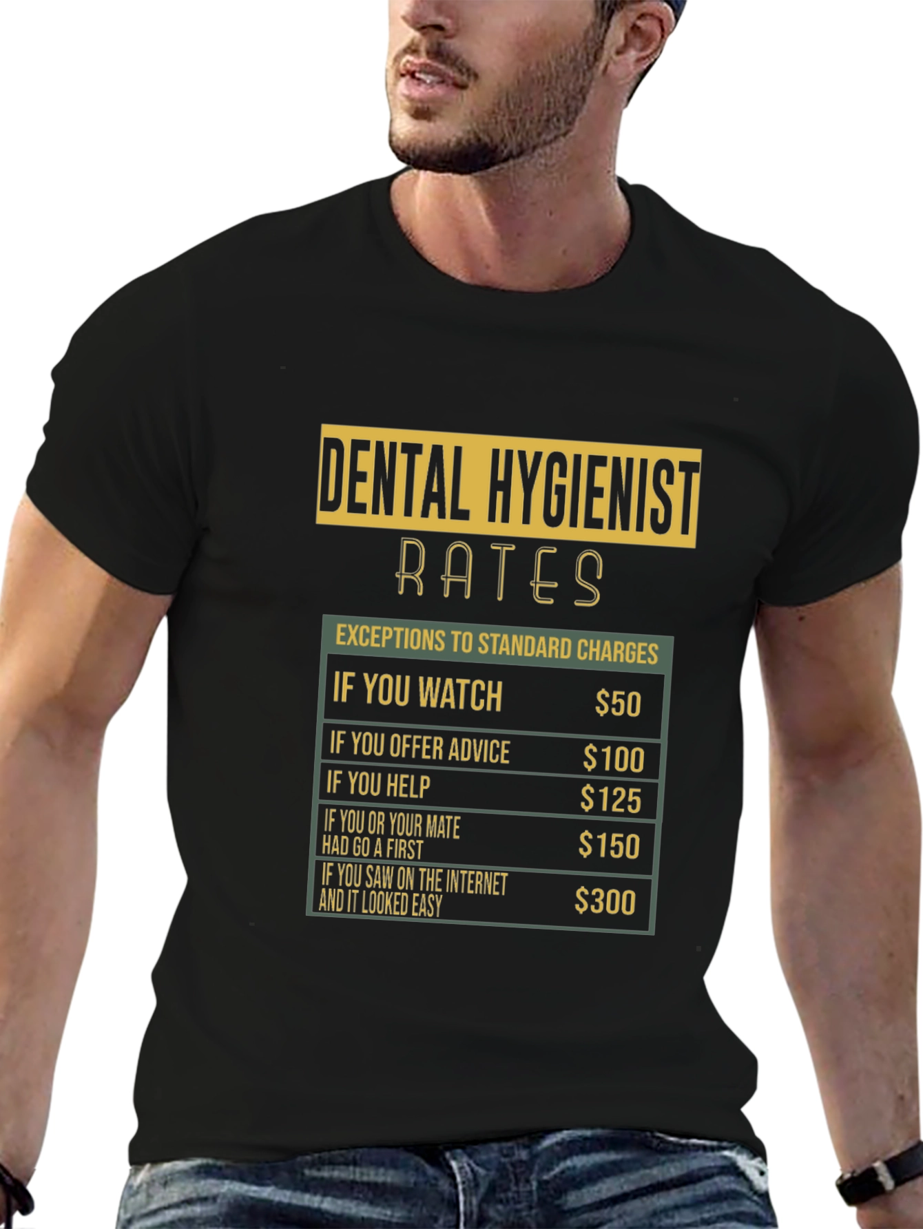 Dental Hygienist Rates Funny T-Shirt