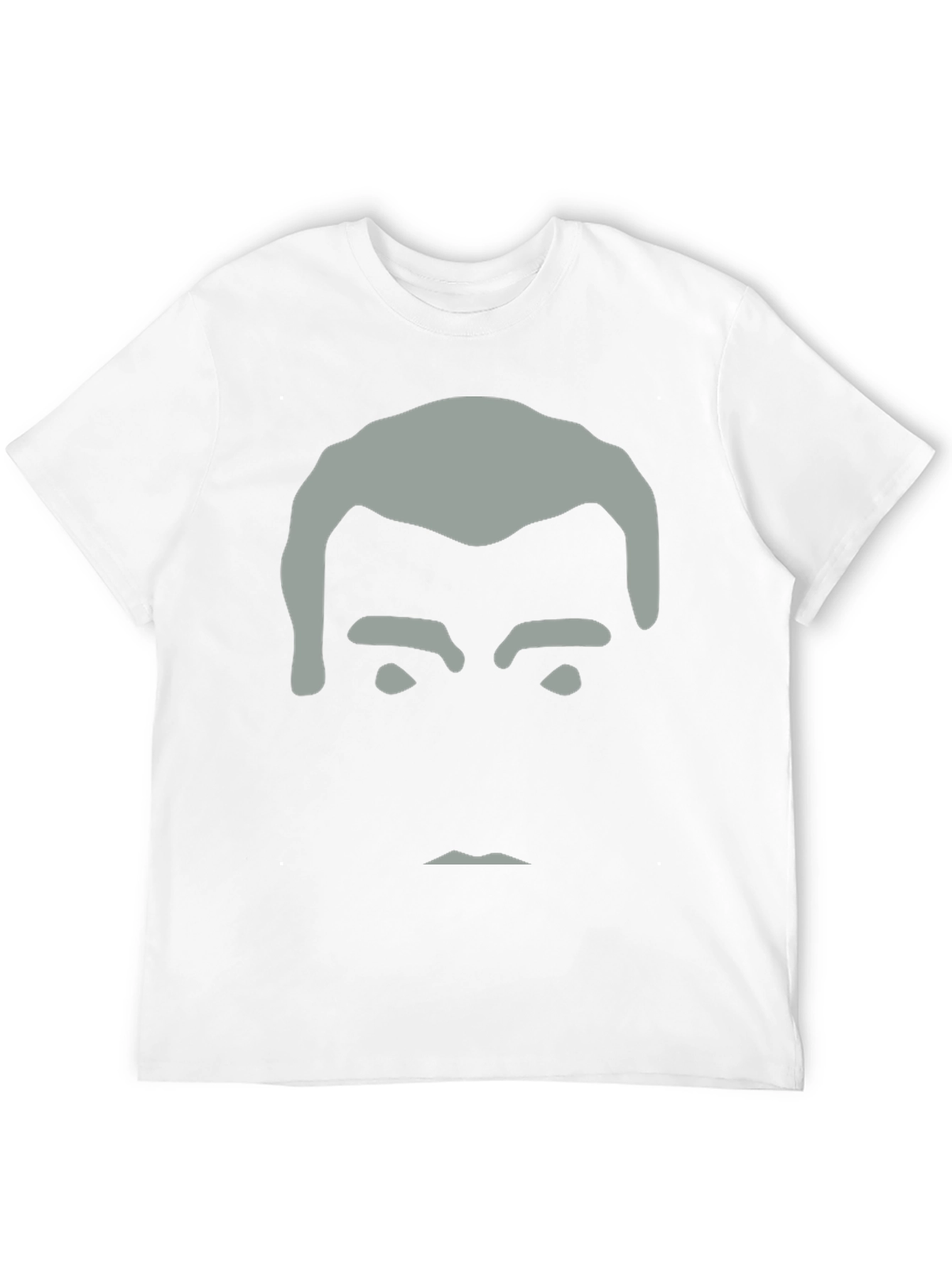 Minimalist Face Graphic Black T-Shirt