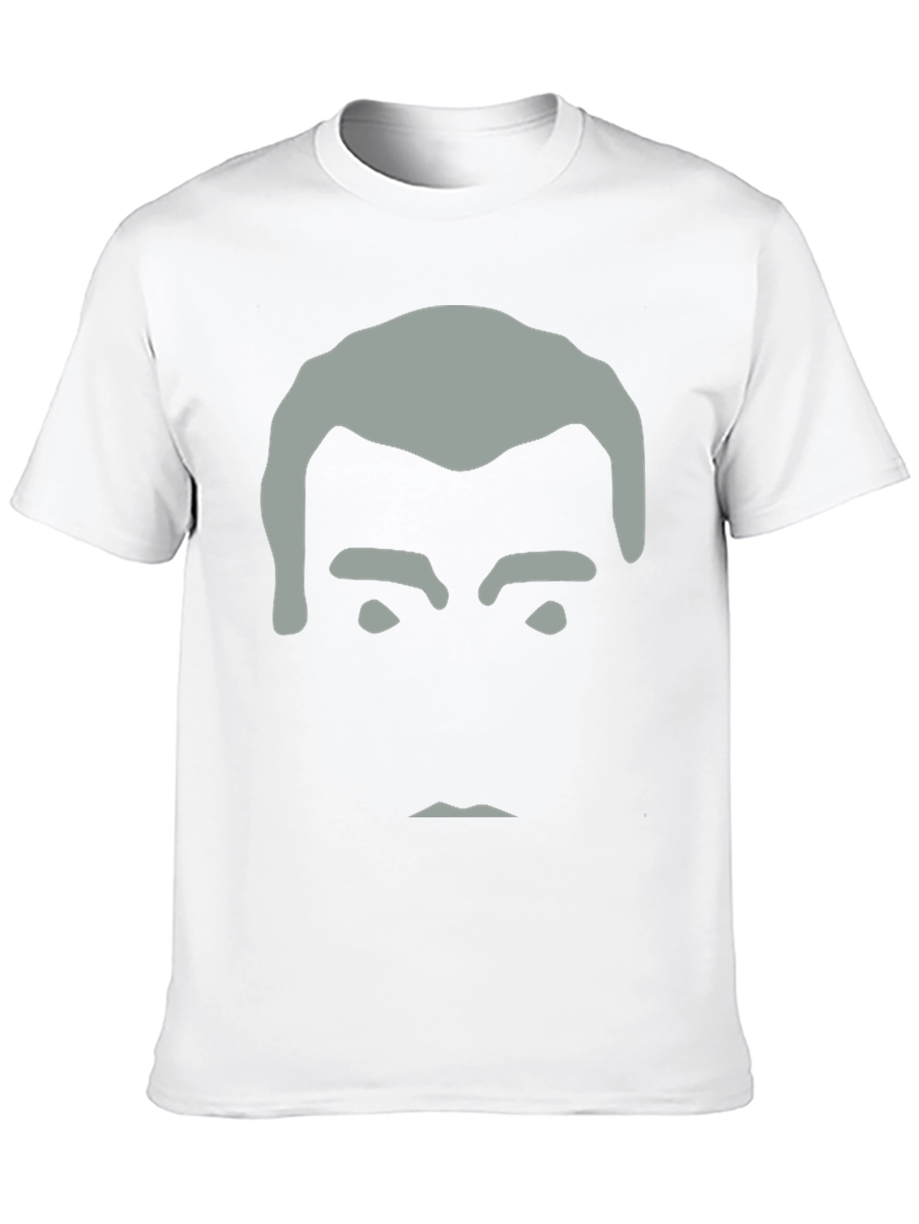 Minimalist Face Graphic Black T-Shirt