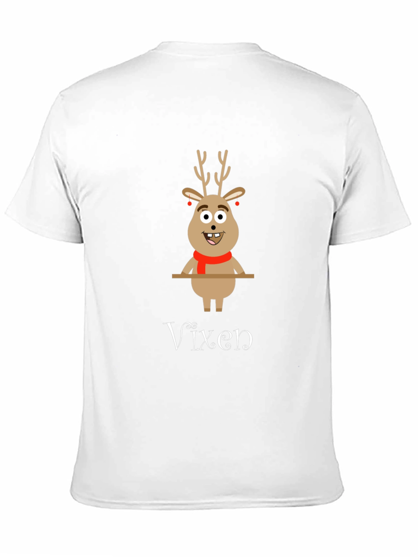 Vixen Reindeer Christmas T-Shirt - Holiday Graphic Tee