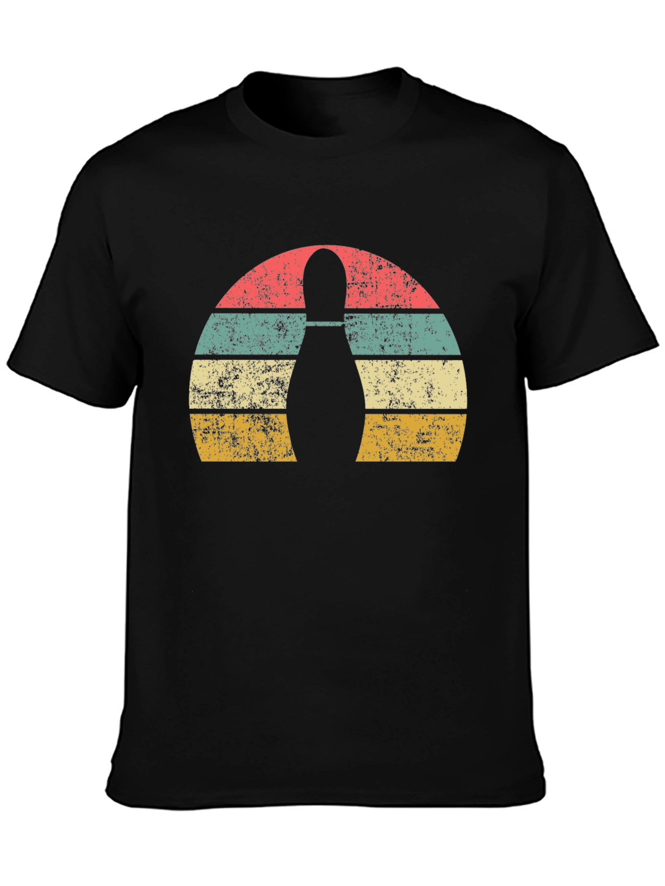 Retro Bowling Pin Graphic T-Shirt