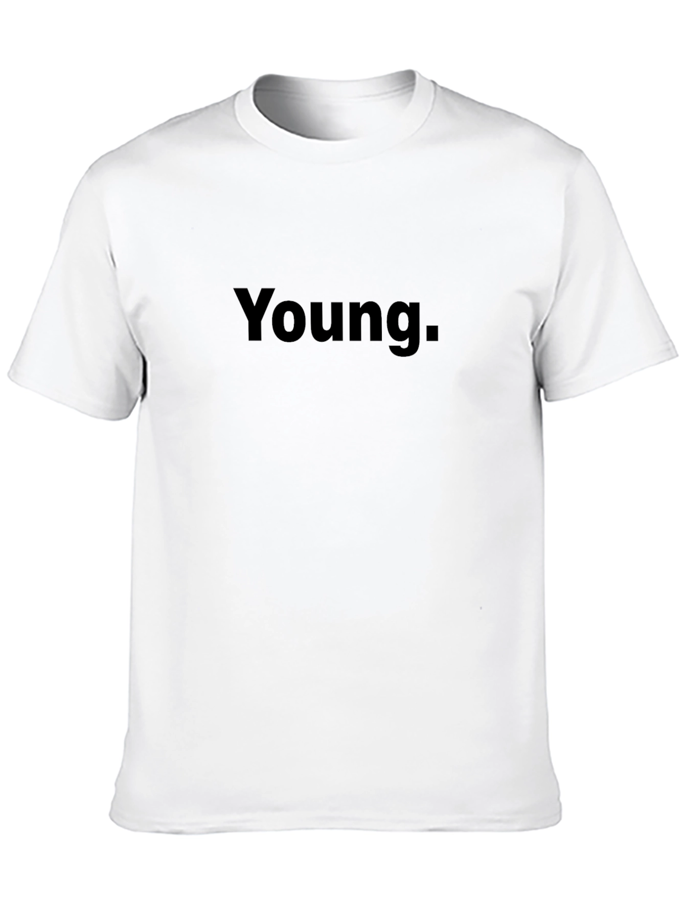 Young Black Graphic Tee