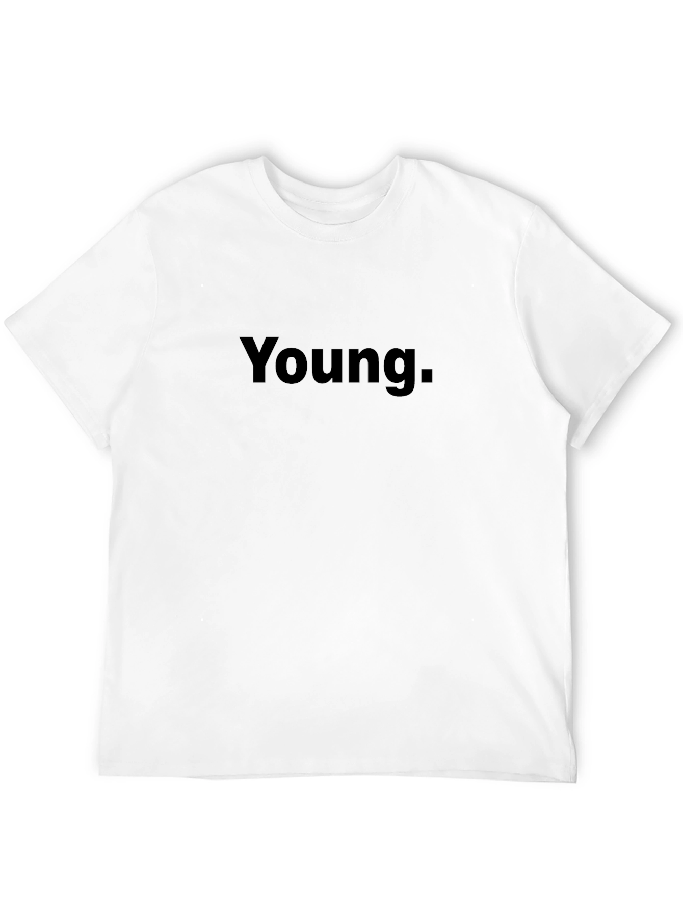 Young Black Graphic Tee