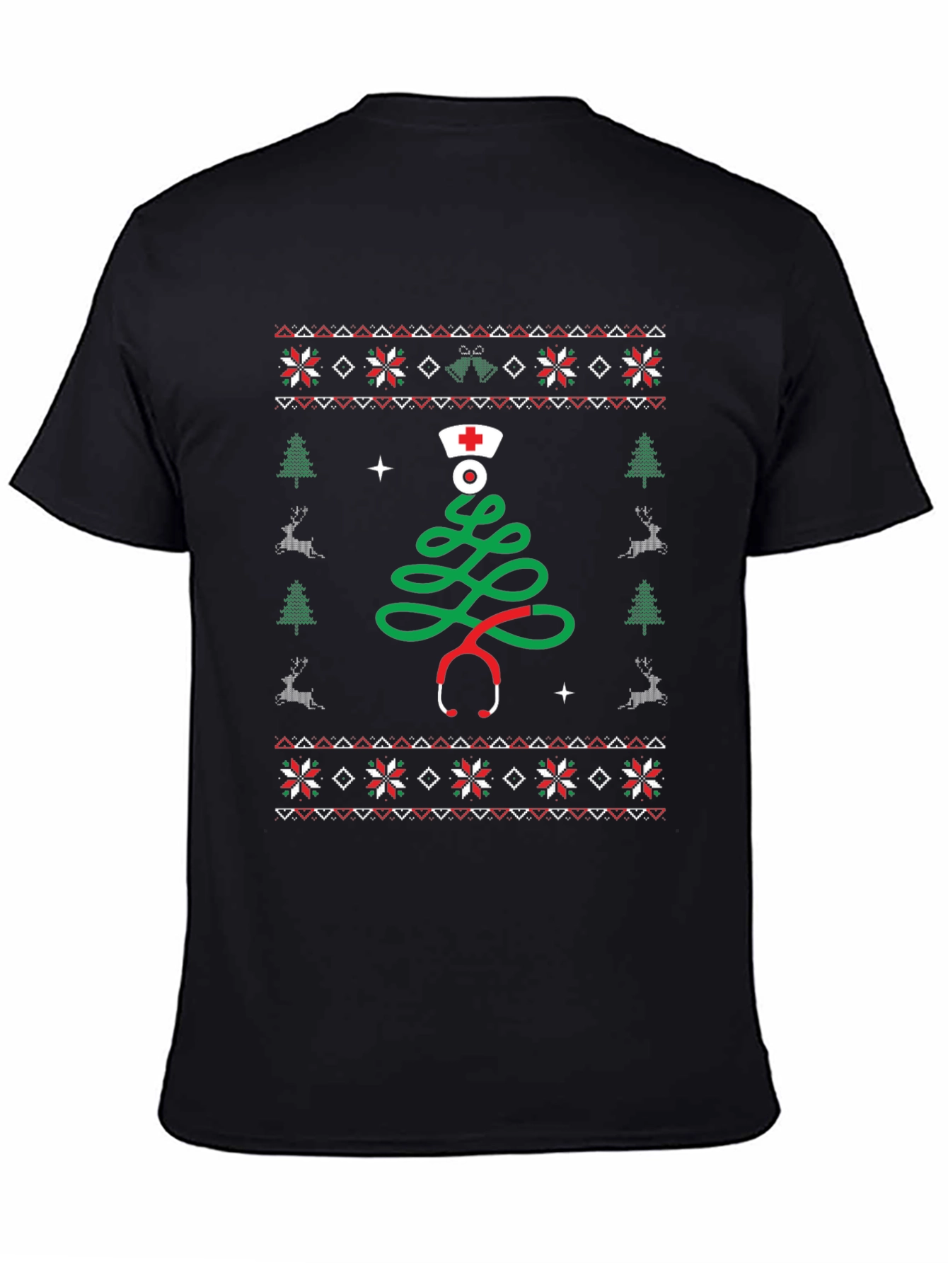 Nurse Ugly Christmas Sweater T-Shirt