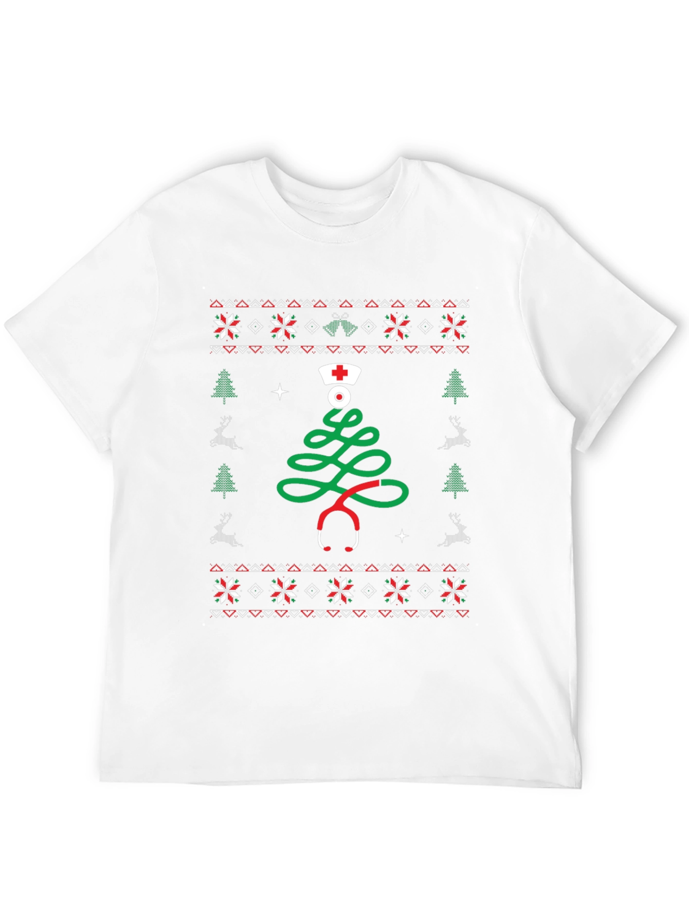 Nurse Ugly Christmas Sweater T-Shirt