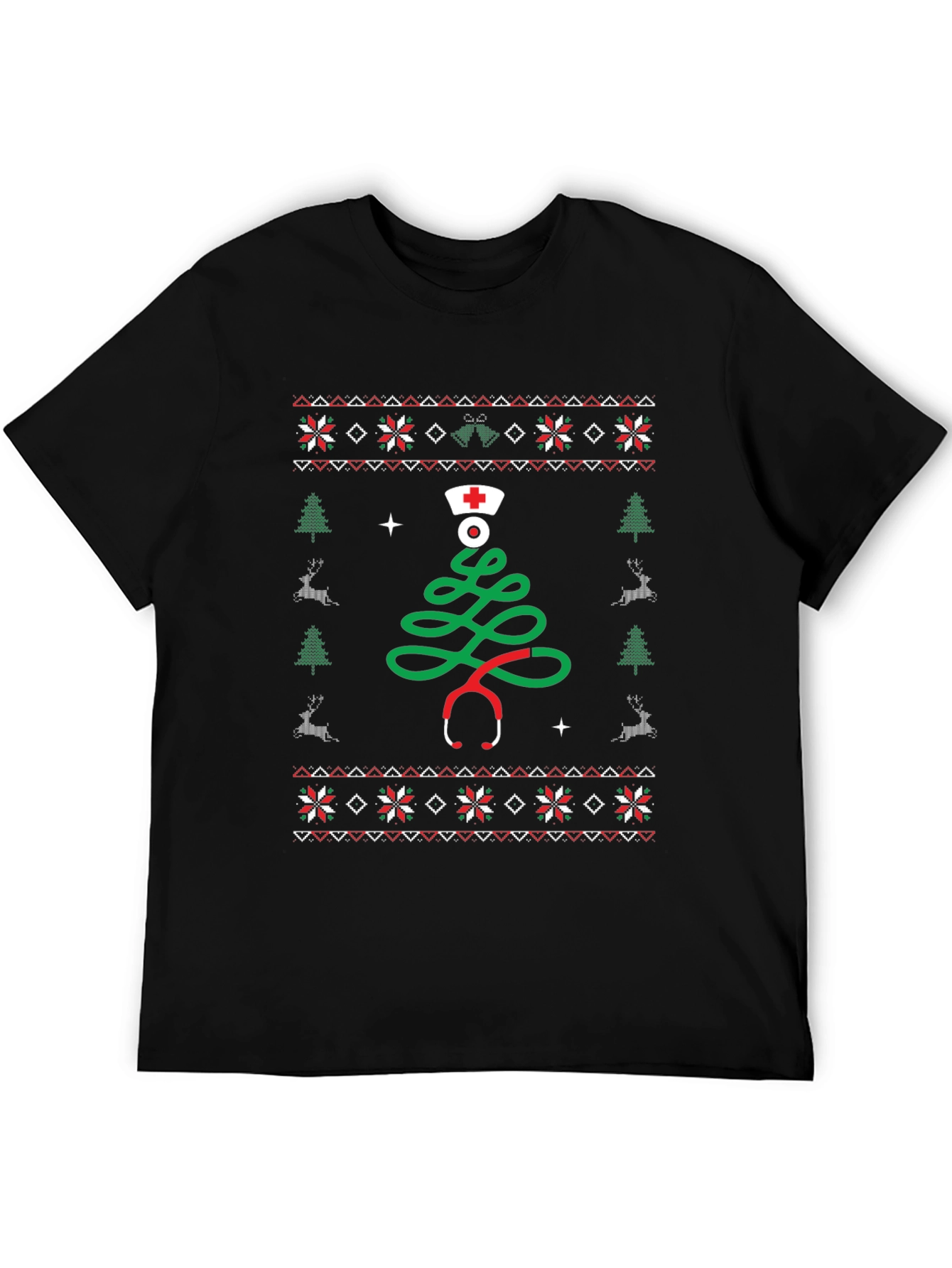 Nurse Ugly Christmas Sweater T-Shirt