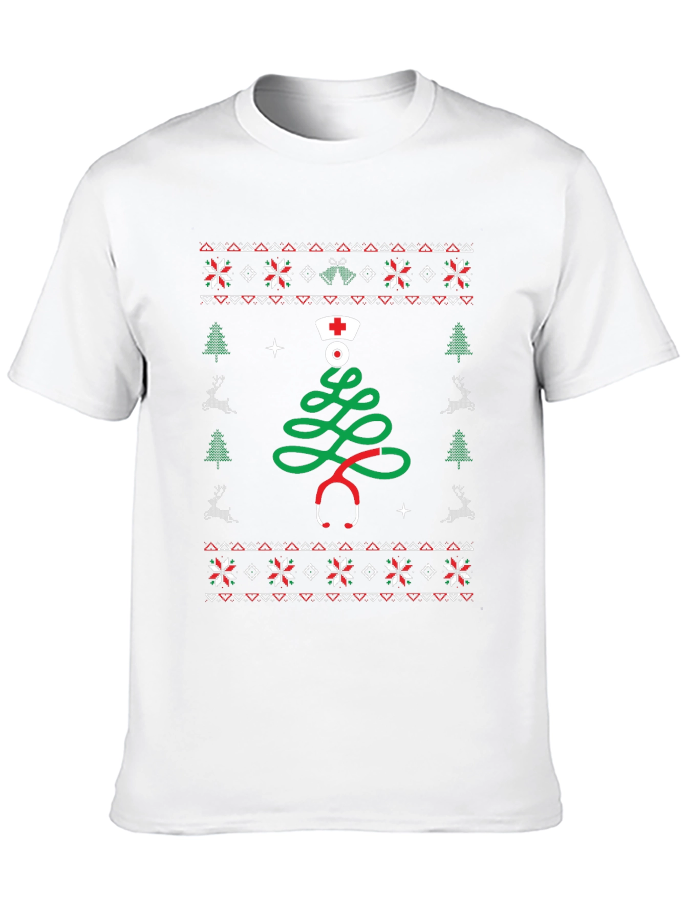 Nurse Ugly Christmas Sweater T-Shirt