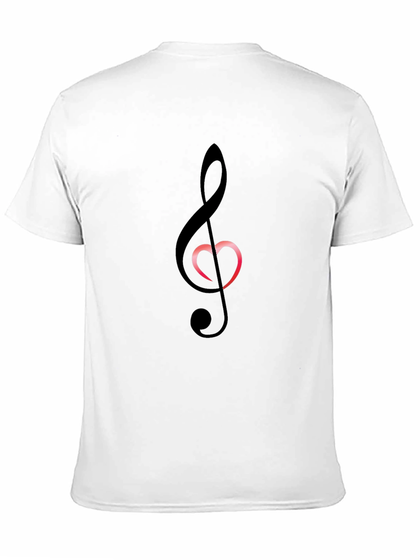 Music Heart T-Shirt - Black Cotton Tee