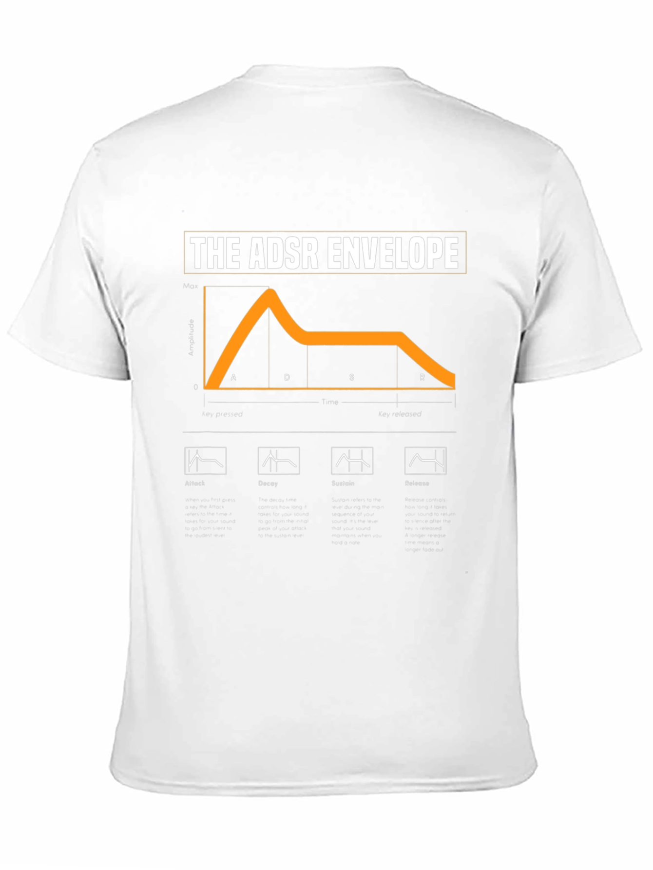ADSR Envelope T-Shirt - Synth Lover Apparel