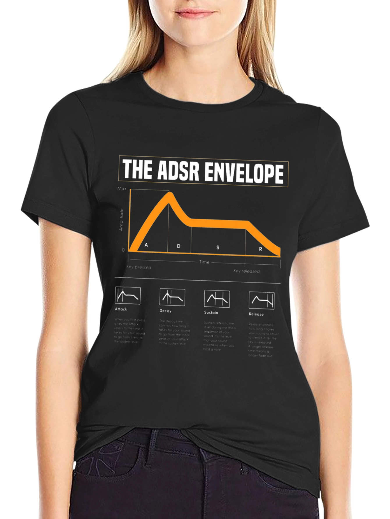 ADSR Envelope T-Shirt - Synth Lover Apparel