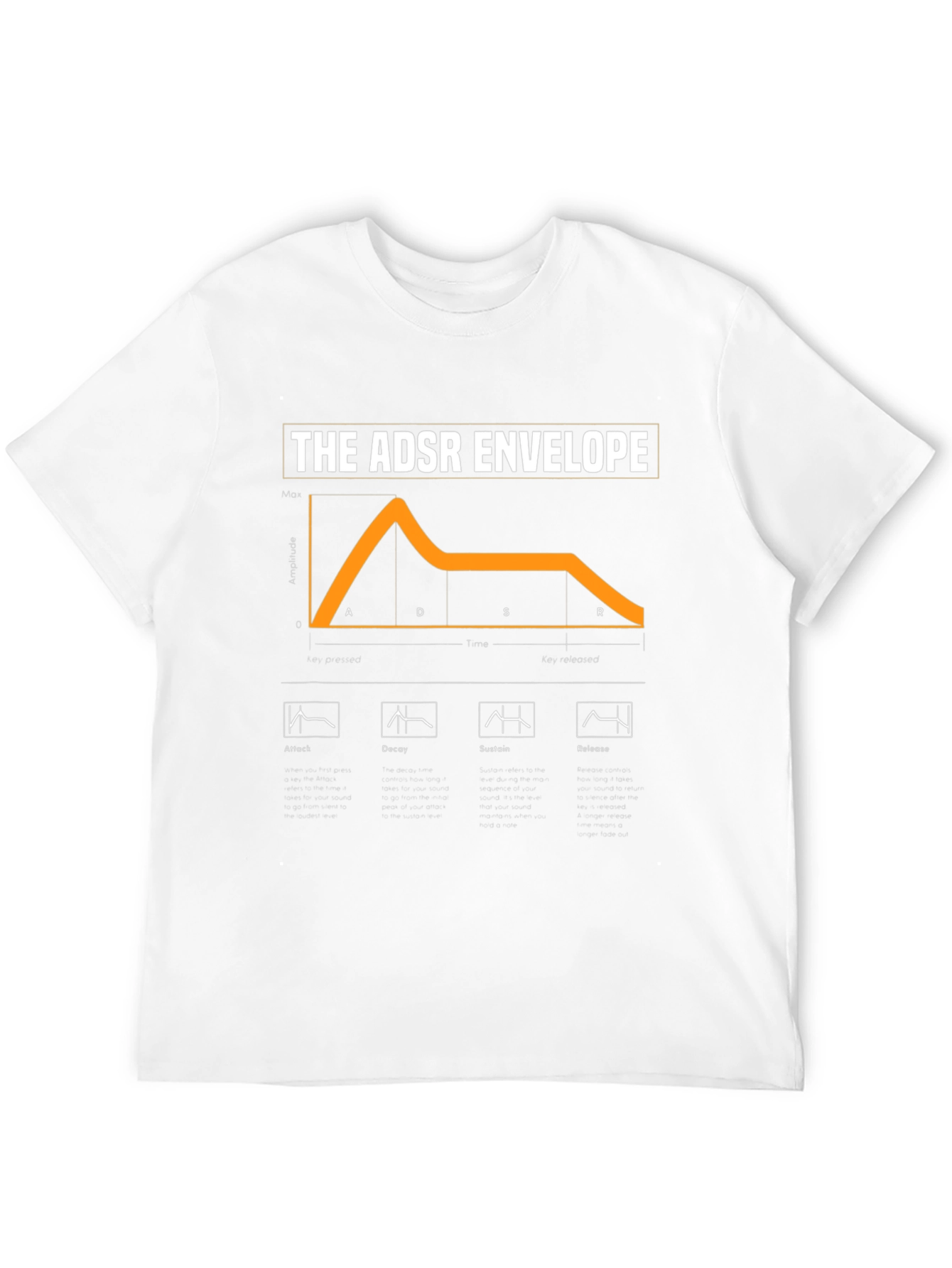 ADSR Envelope T-Shirt - Synth Lover Apparel