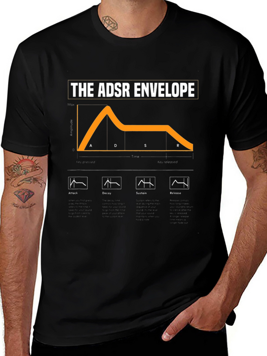 ADSR Envelope T-Shirt - Synth Lover Apparel
