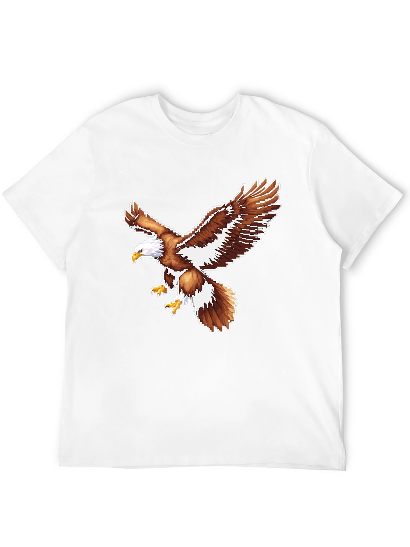 Pixel Eagle Graphic Tee - Black T-Shirt