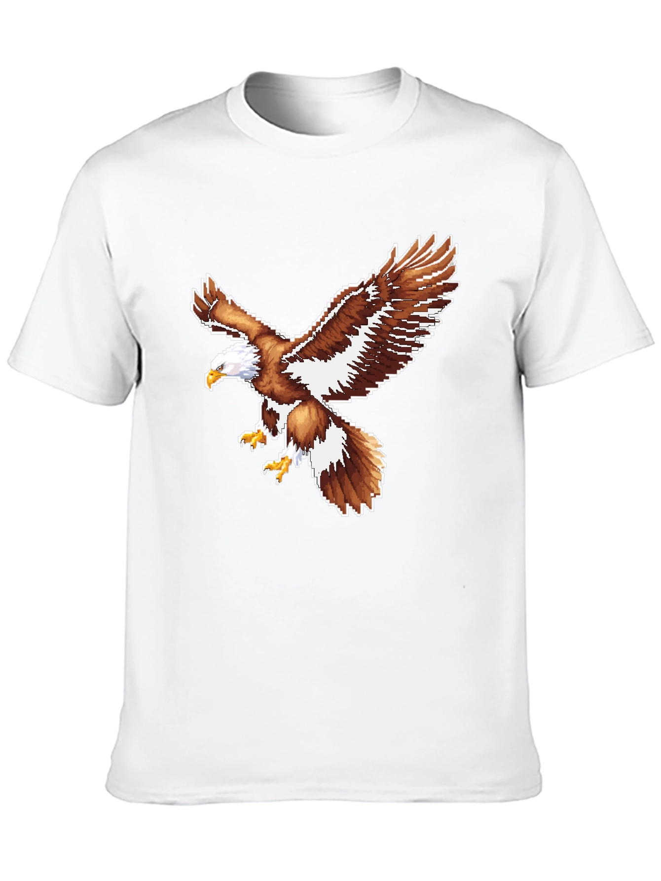 Pixel Eagle Graphic Tee - Black T-Shirt