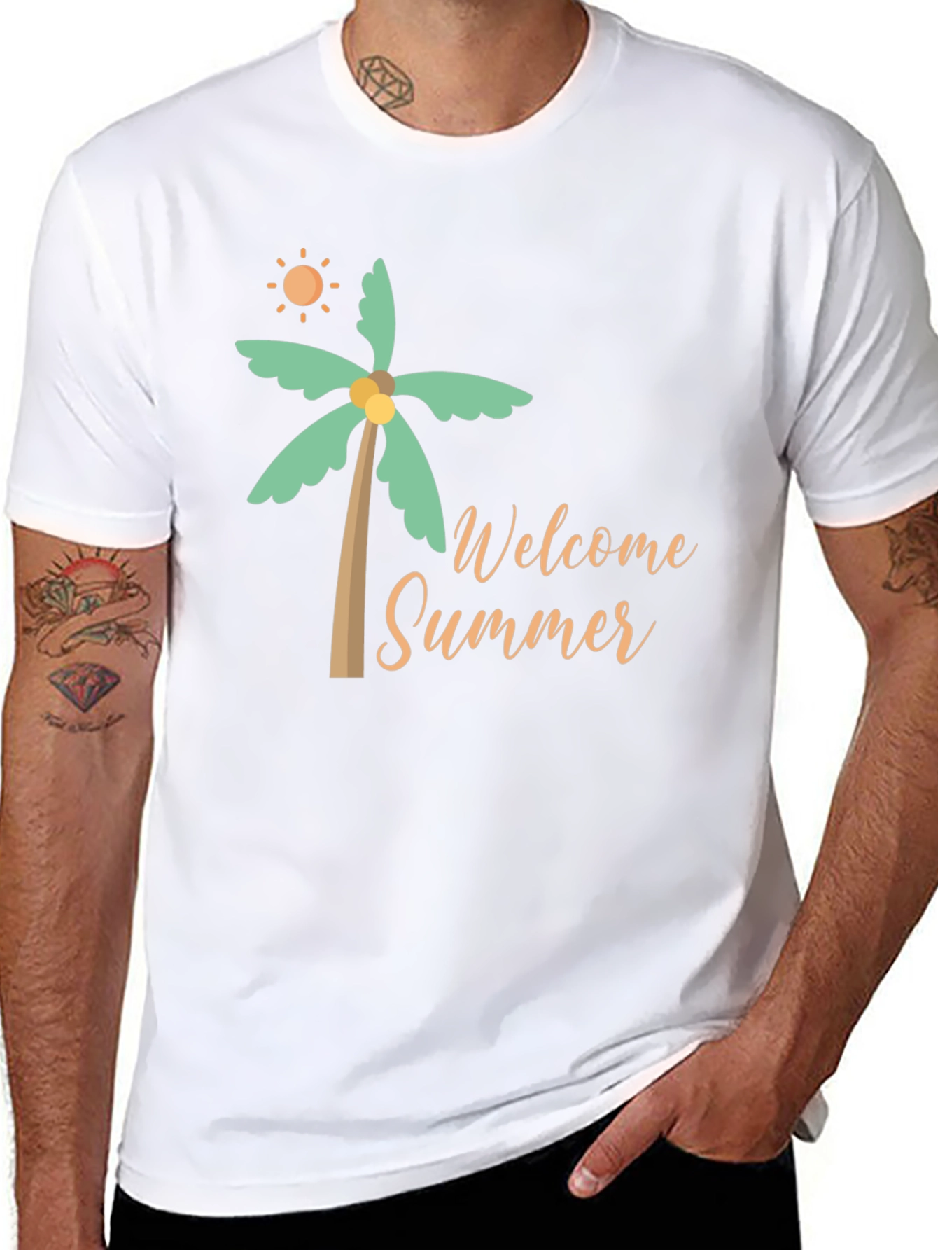 Welcome Summer Black T-Shirt