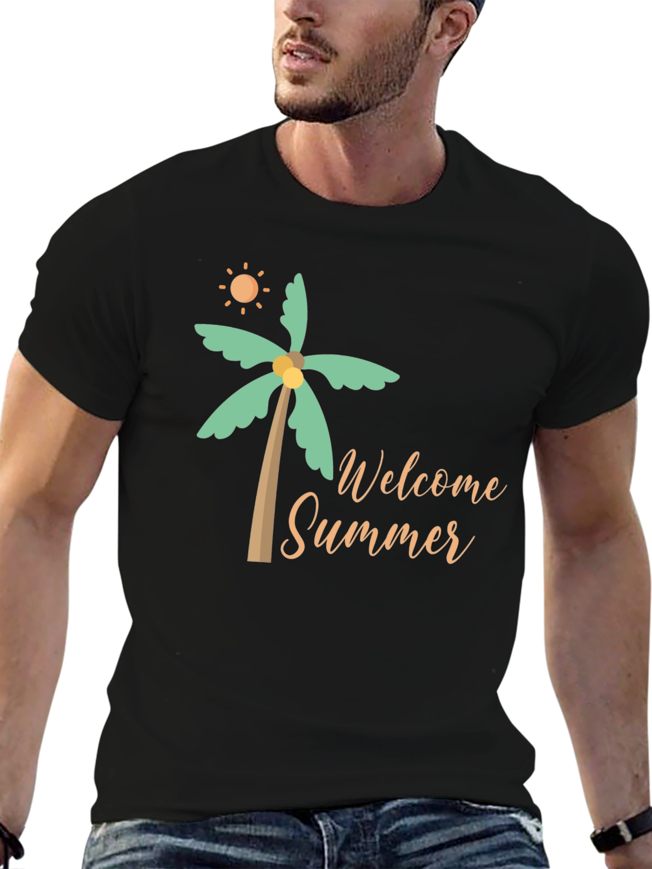 Welcome Summer Black T-Shirt