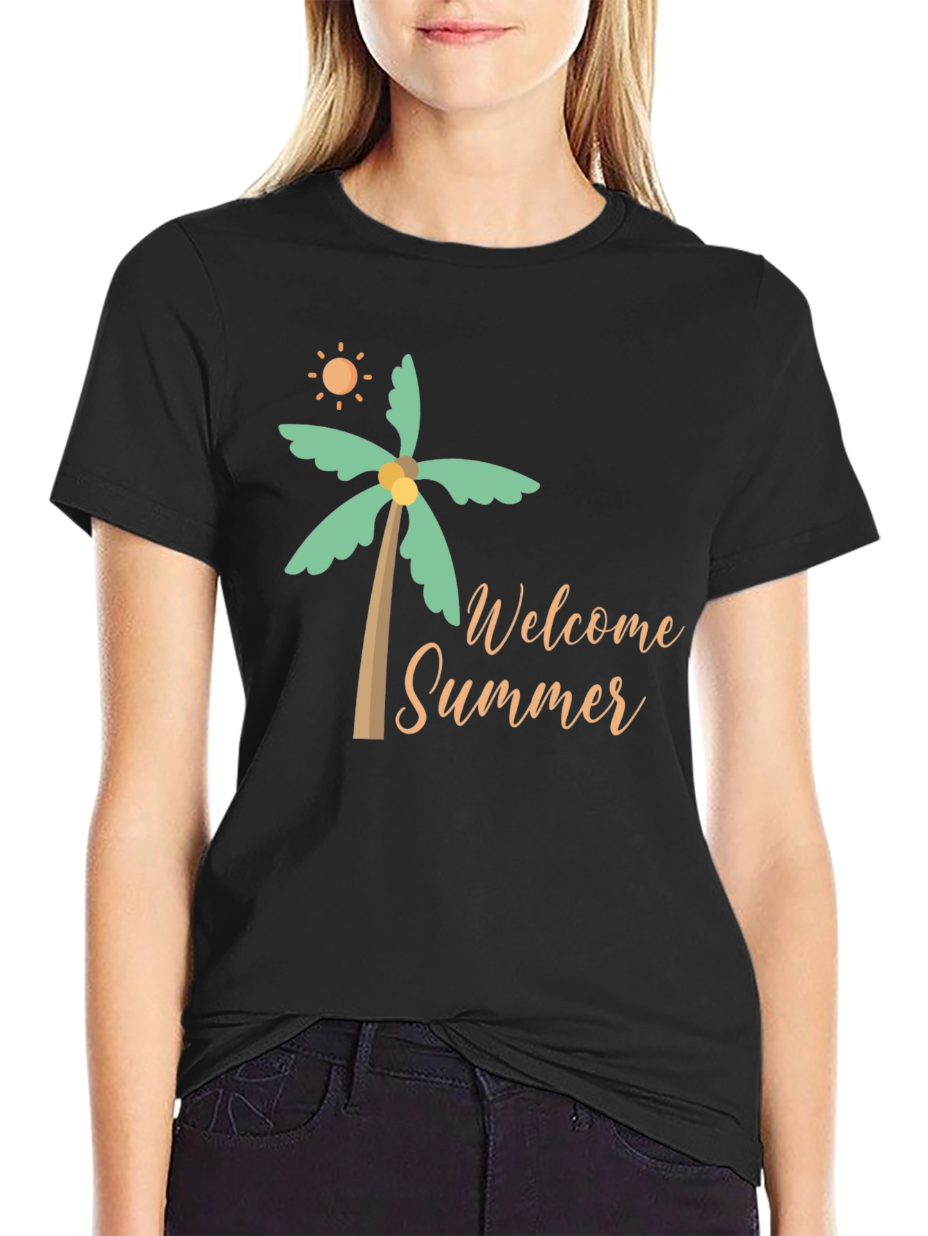 Welcome Summer Black T-Shirt