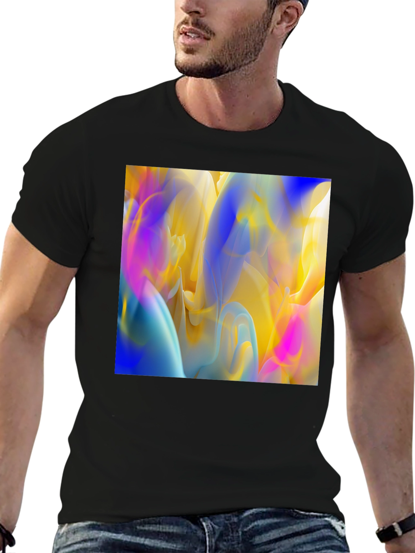 Abstract Art Black T-Shirt