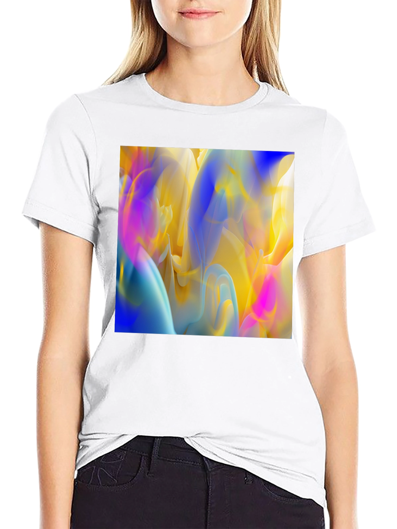 Abstract Art Black T-Shirt