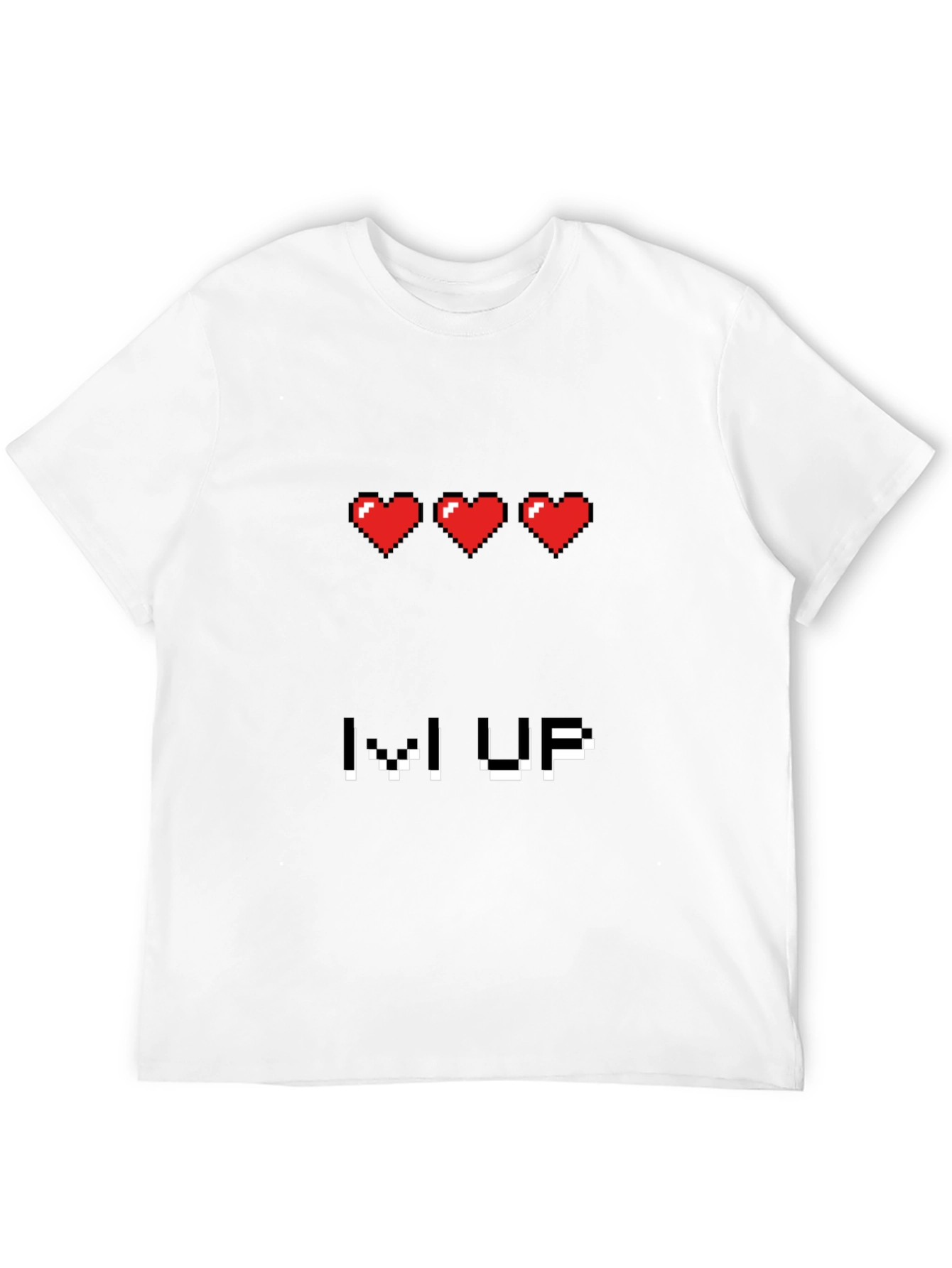 Pixel Heart Level Up Gamer T-Shirt