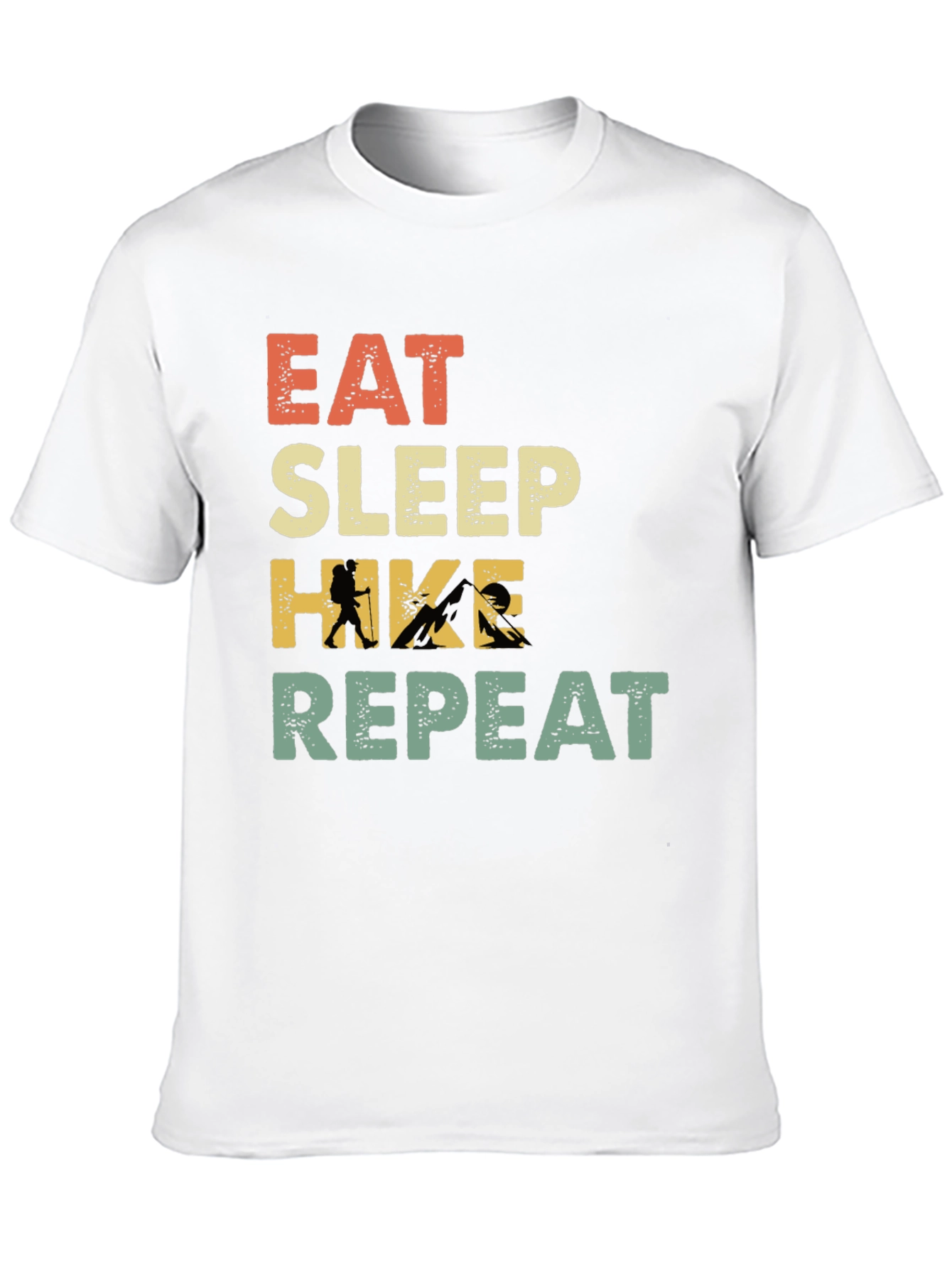 Eat Sleep Hike Repeat T-Shirt - Hiking Adventure Tee