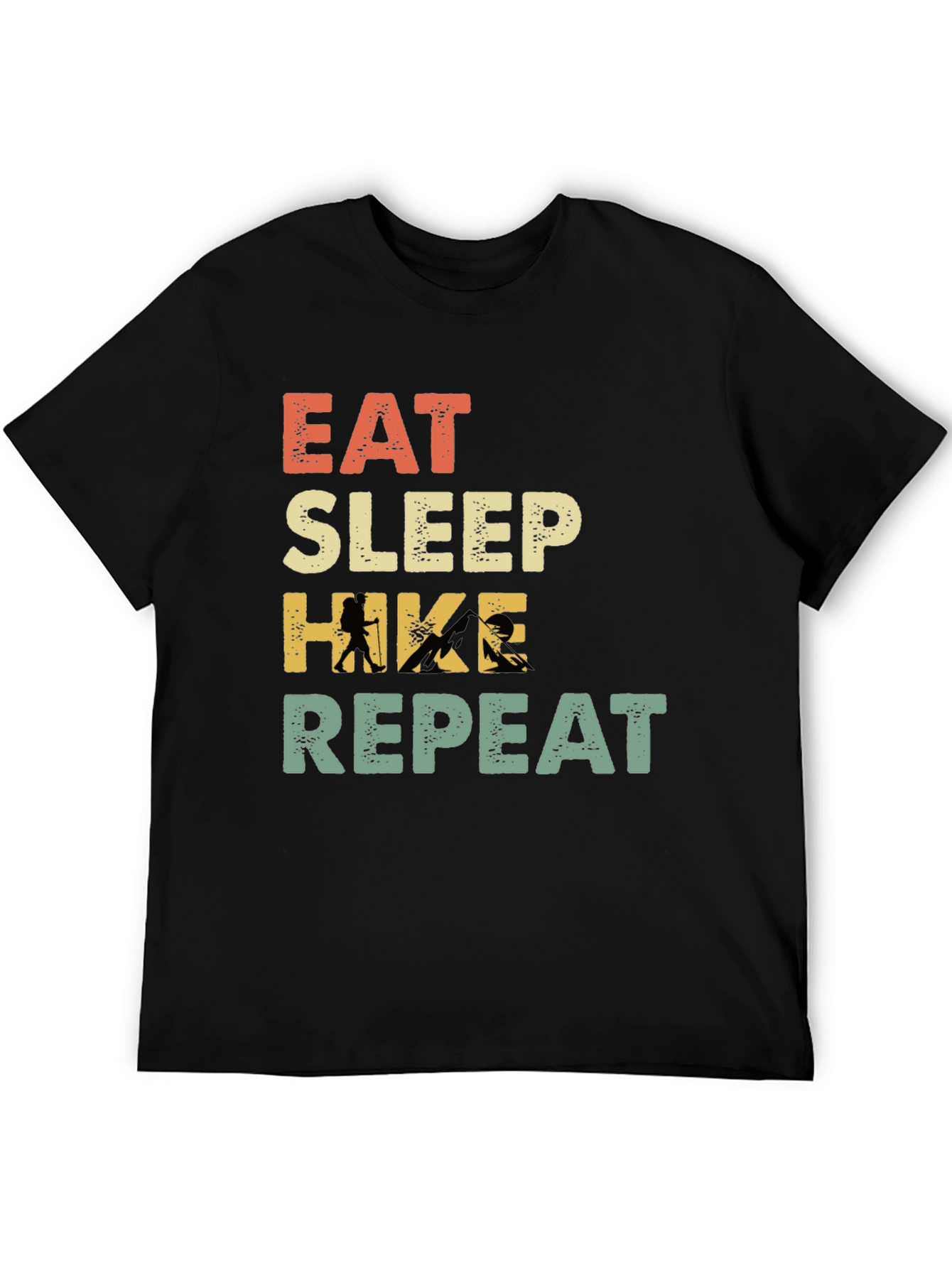 Eat Sleep Hike Repeat T-Shirt - Hiking Adventure Tee