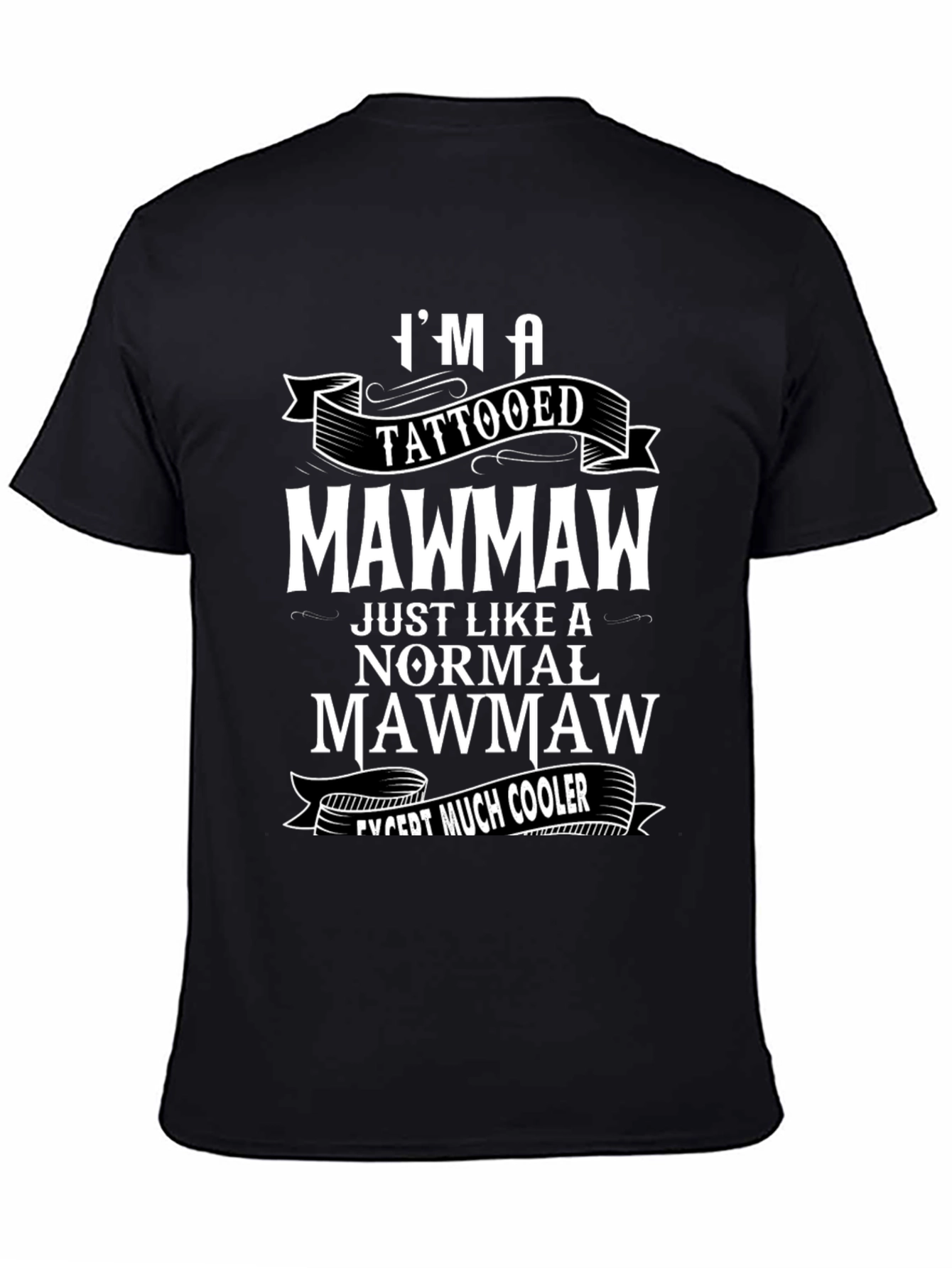 Tattooed Mawmaw Novelty Graphic T-Shirt