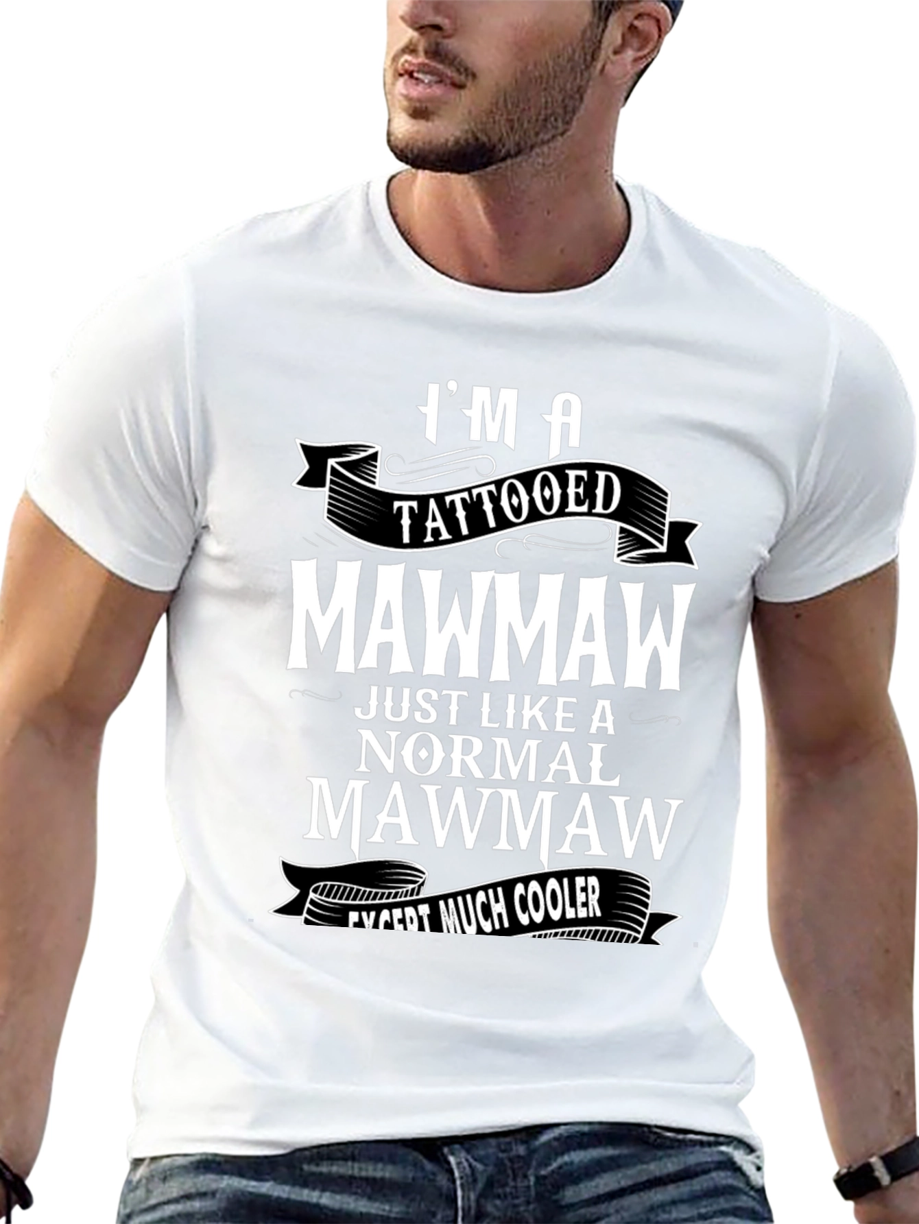 Tattooed Mawmaw Novelty Graphic T-Shirt