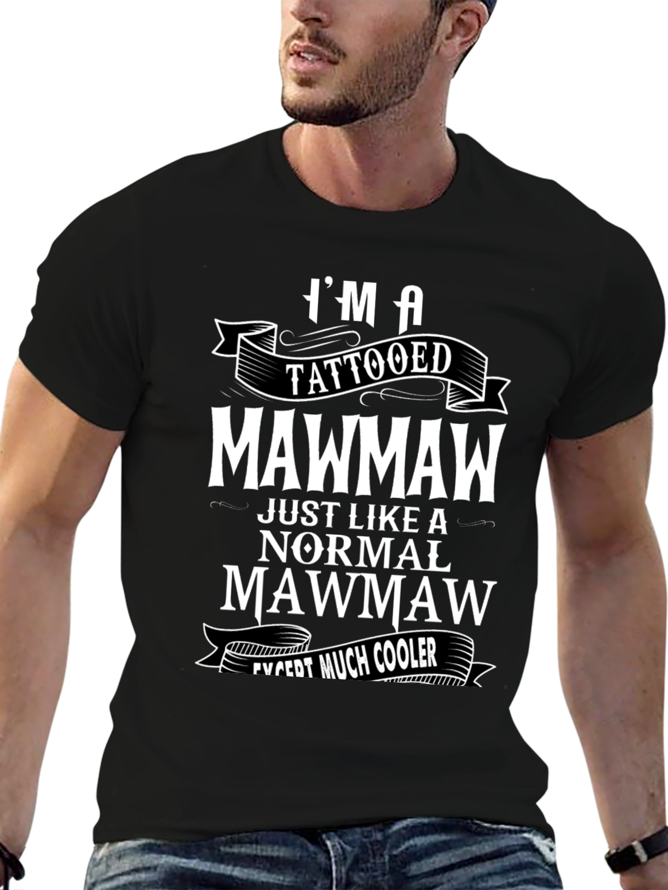 Tattooed Mawmaw Novelty Graphic T-Shirt