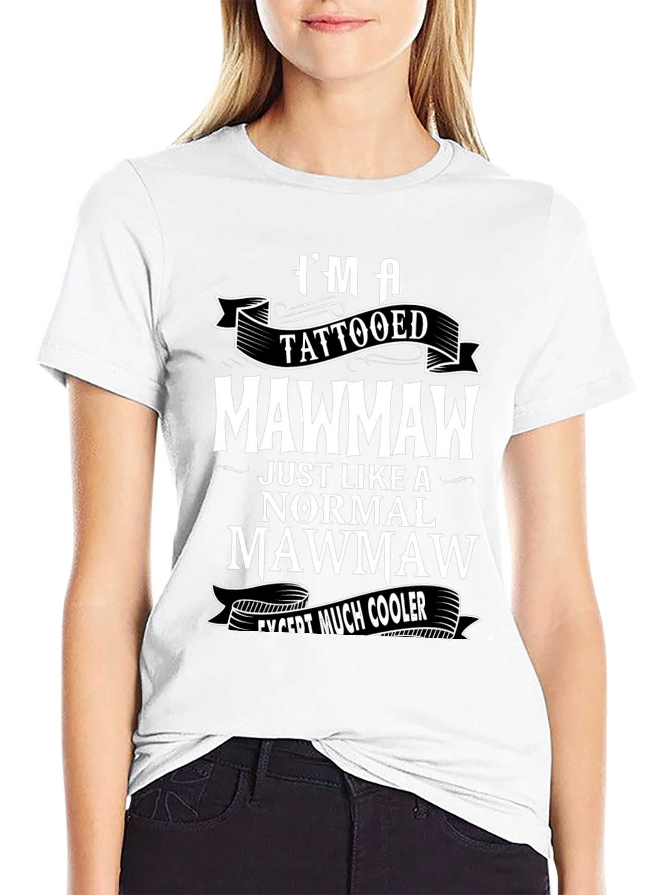 Tattooed Mawmaw Novelty Graphic T-Shirt