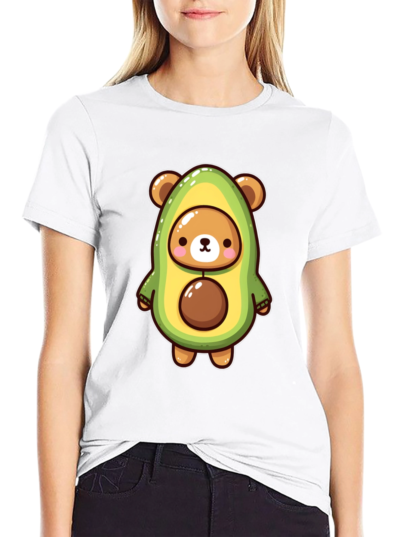 Avocado Bear Graphic Tee - Fun & Unique Design