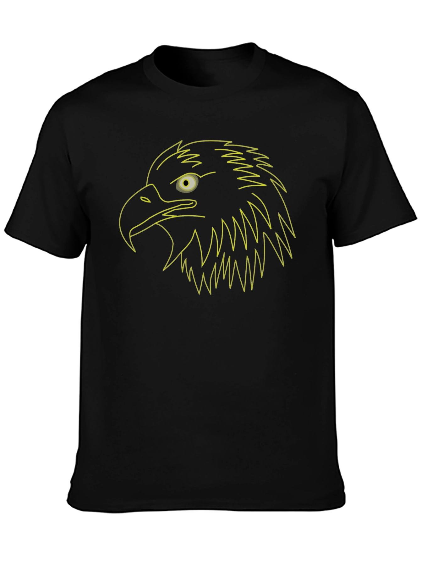 Eagle Outline Graphic Tee - Black