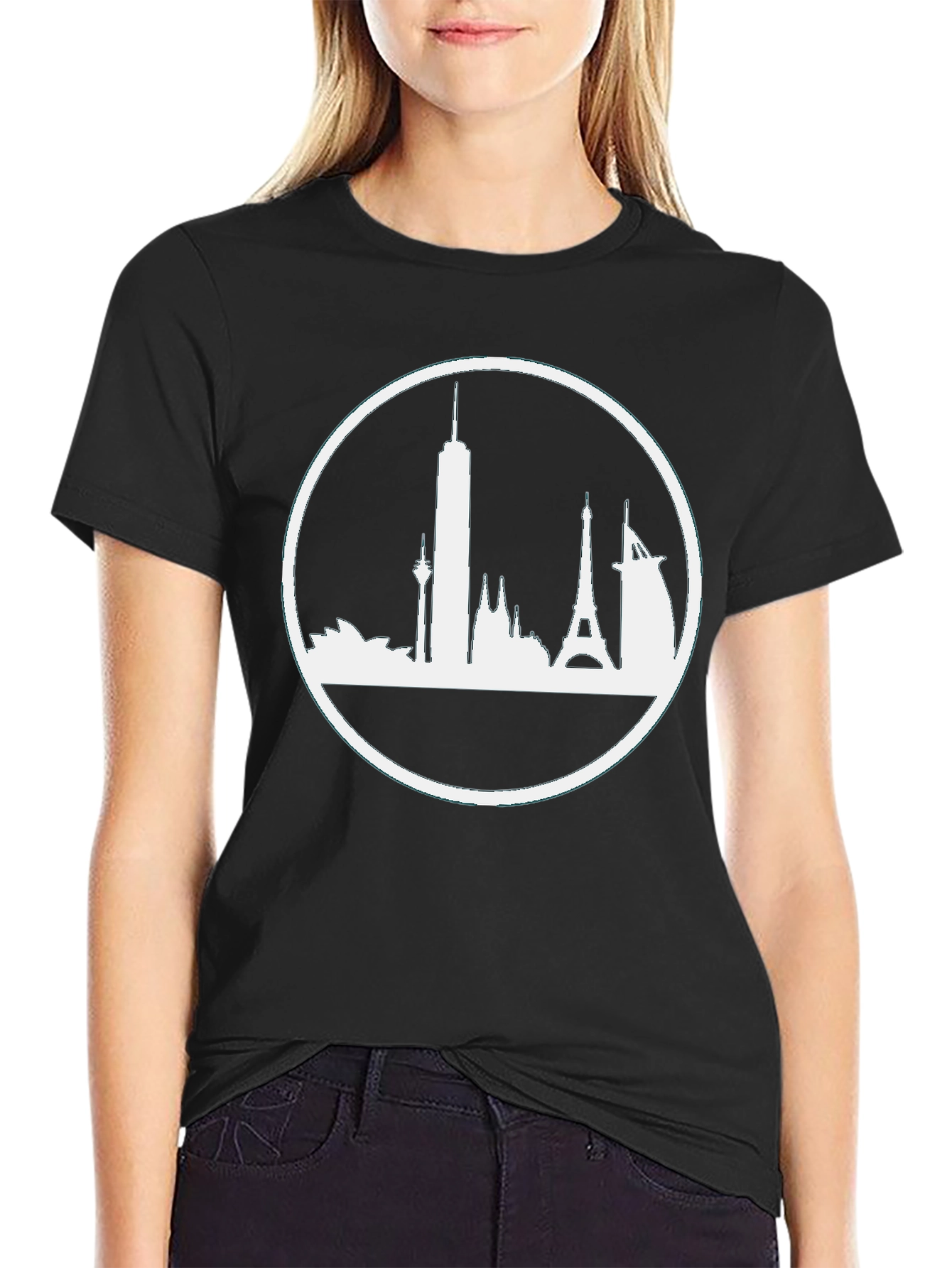 World Skyline T-Shirt - Black