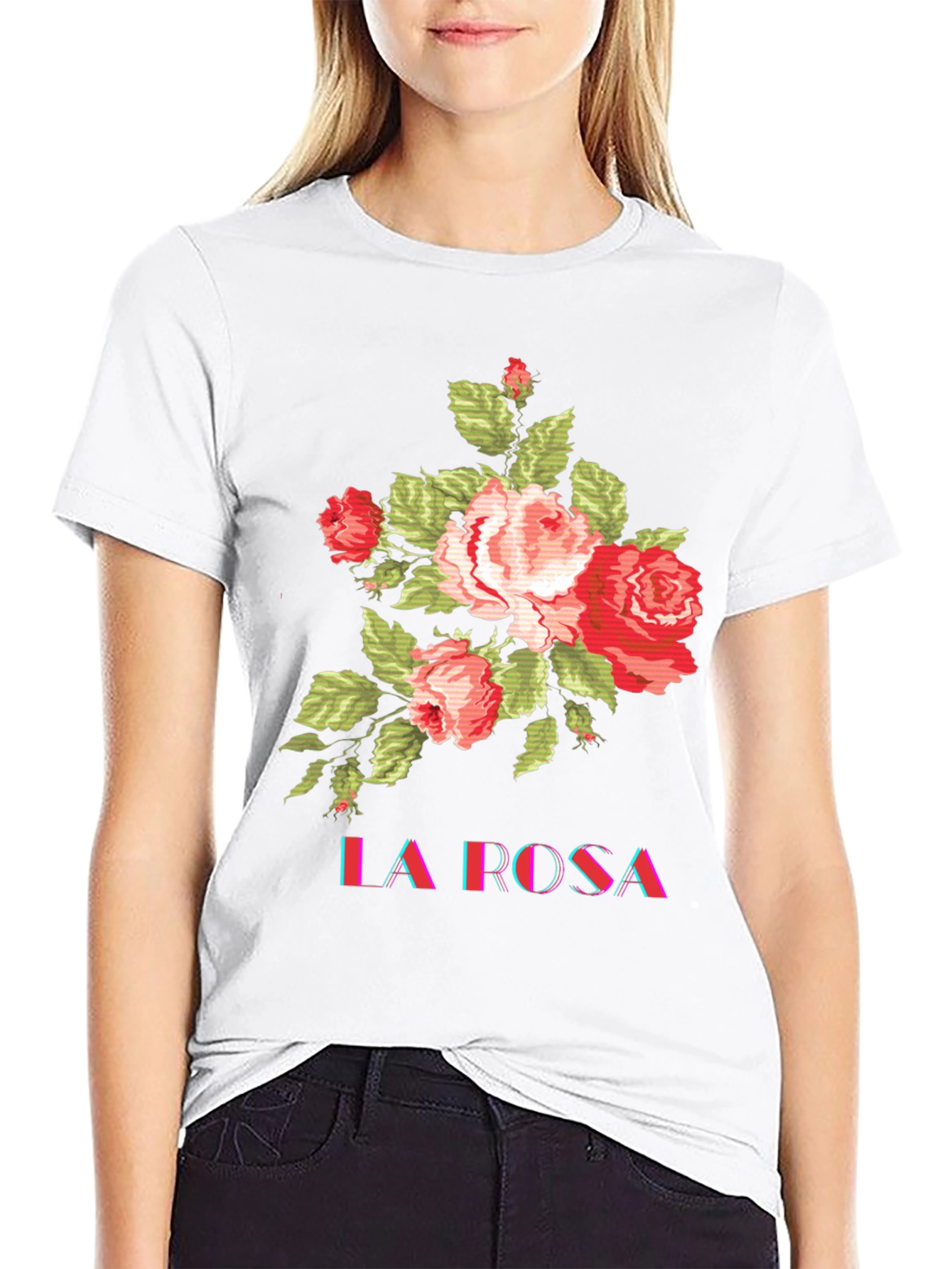La Rosa Floral Graphic Tee