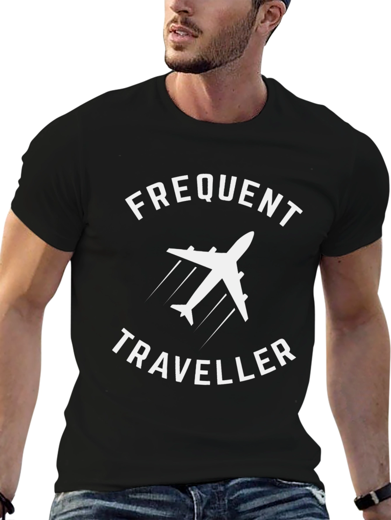 Frequent Traveller T-Shirt - Airplane Graphic Tee
