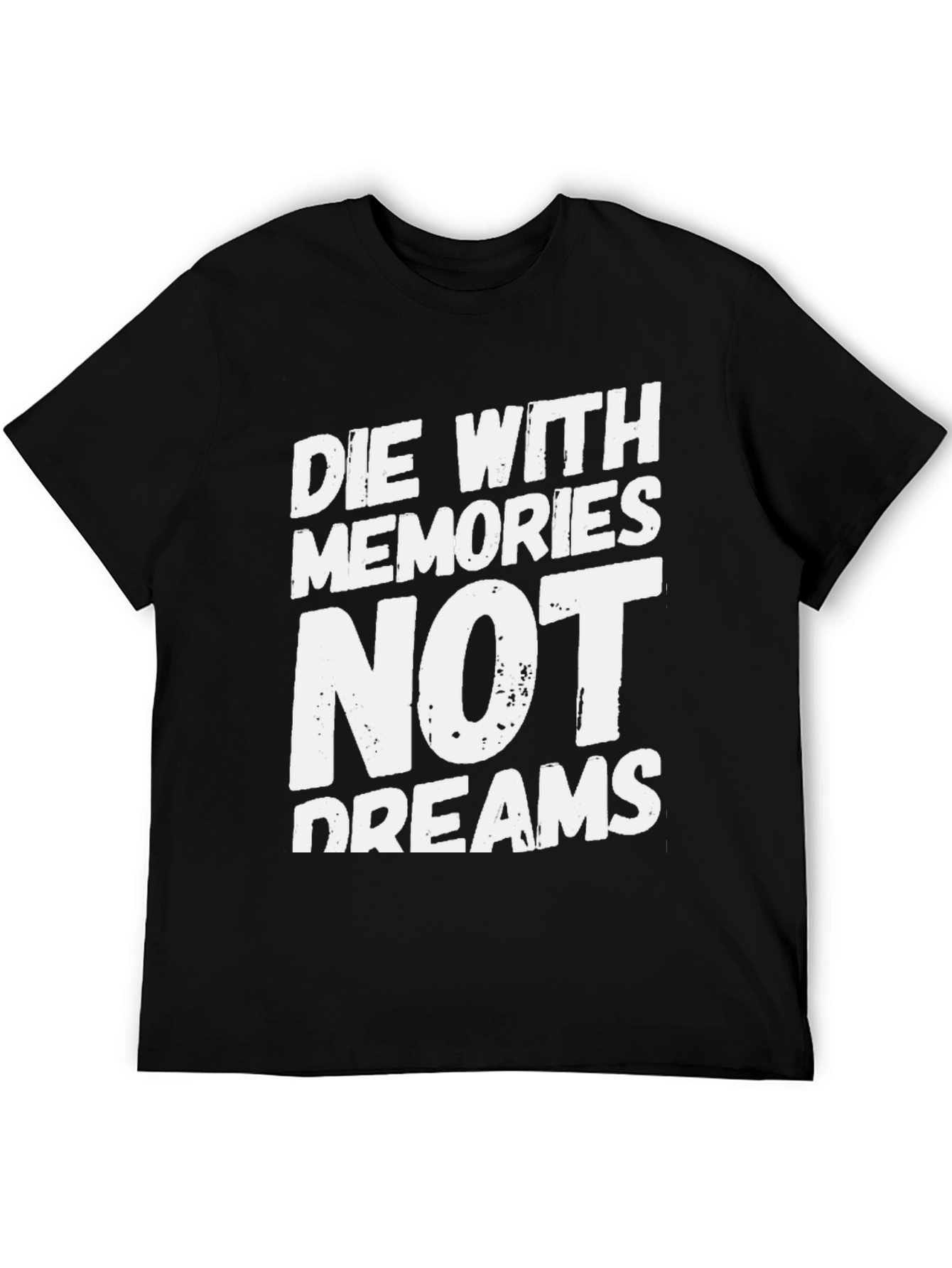 Die With Memories T-Shirt - Black Cotton Blend