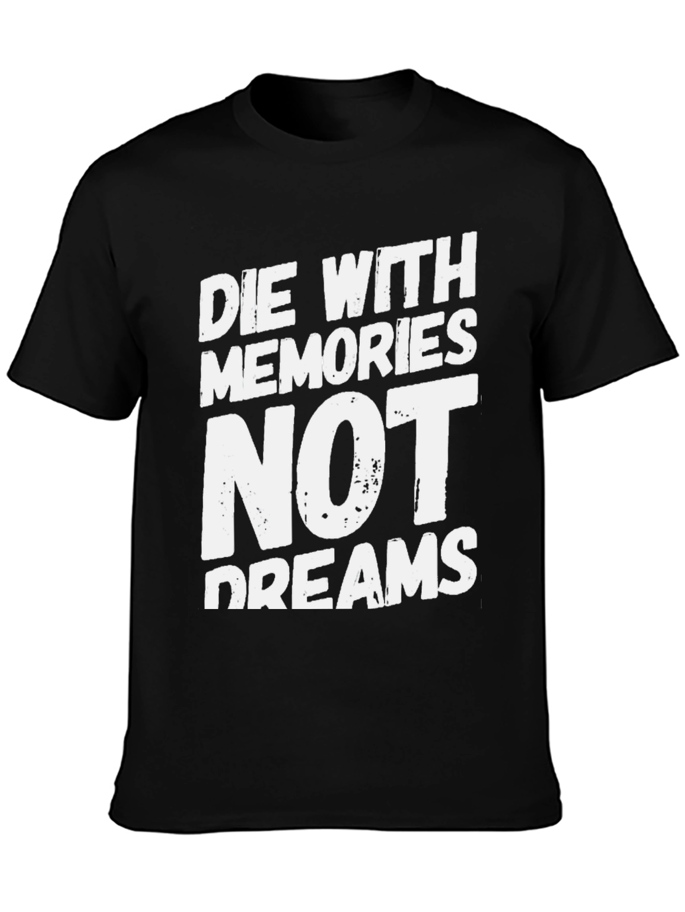 Die With Memories T-Shirt - Black Cotton Blend