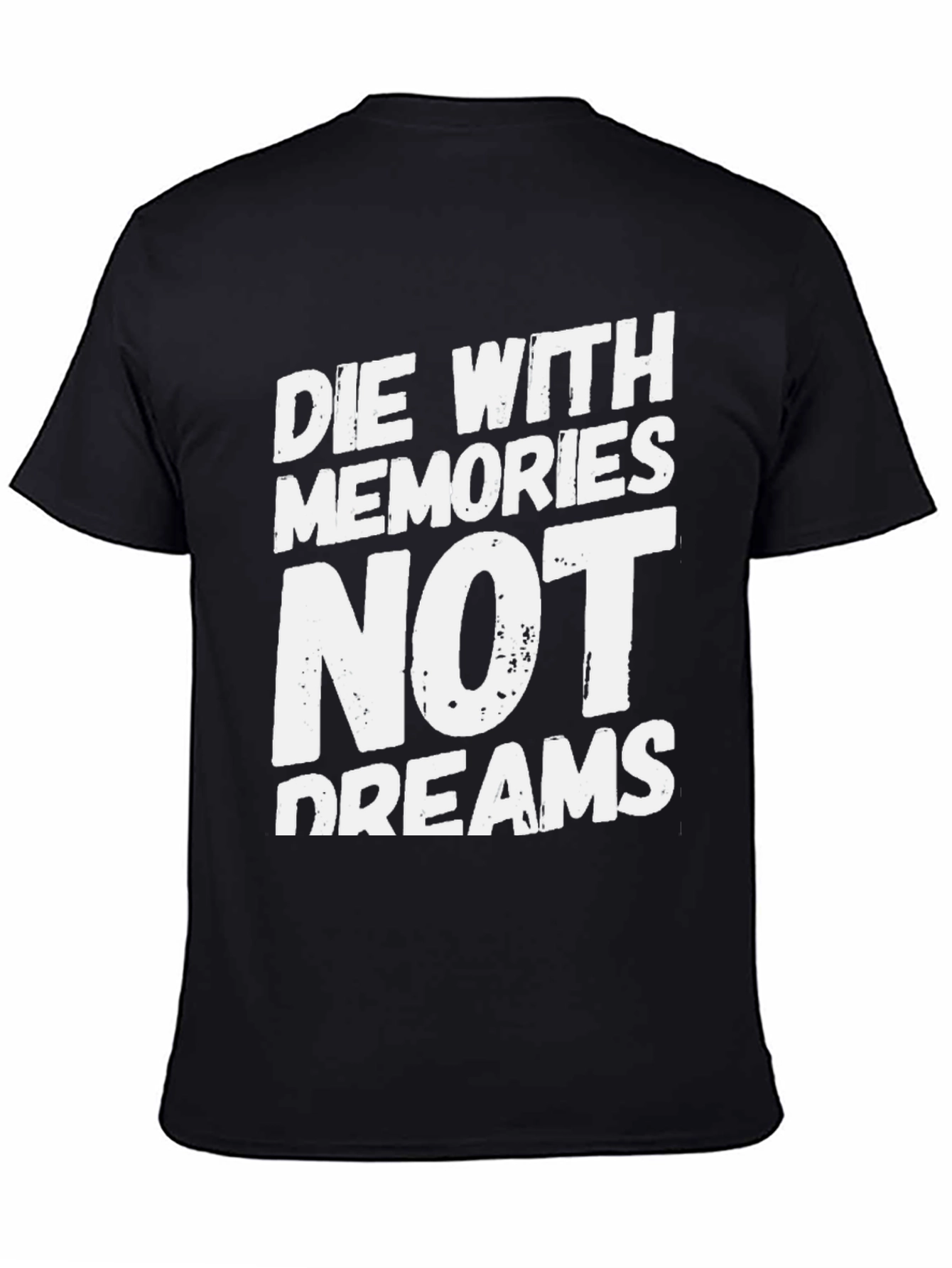 Die With Memories T-Shirt - Black Cotton Blend
